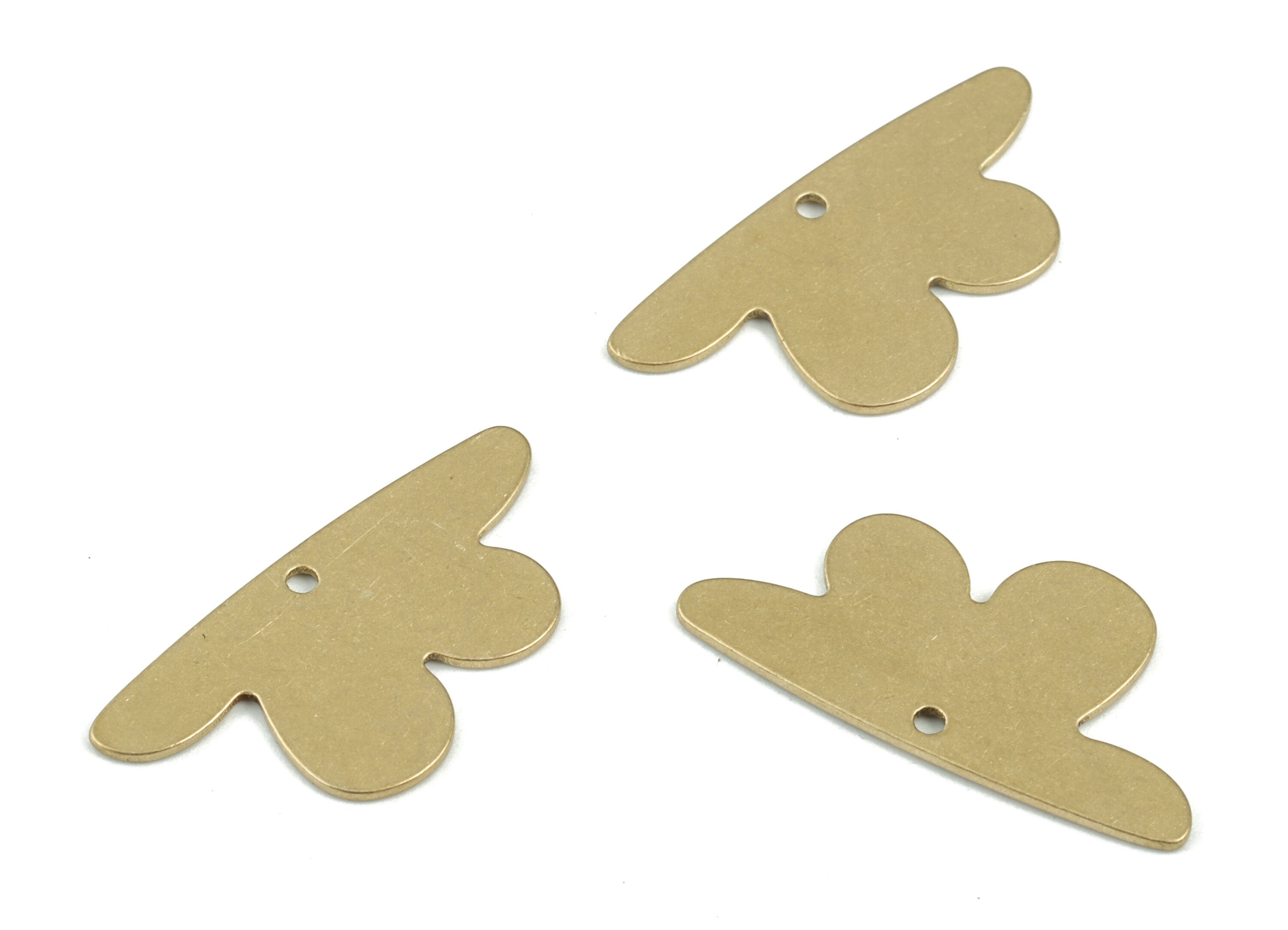 Personalized stamping blank - Cloud Earring Charms - Raw Brass Cloud Pendant - Jewelry Making Supplies - 26x13x0.8mm - PPM3501 - DOMEDBAZAAR