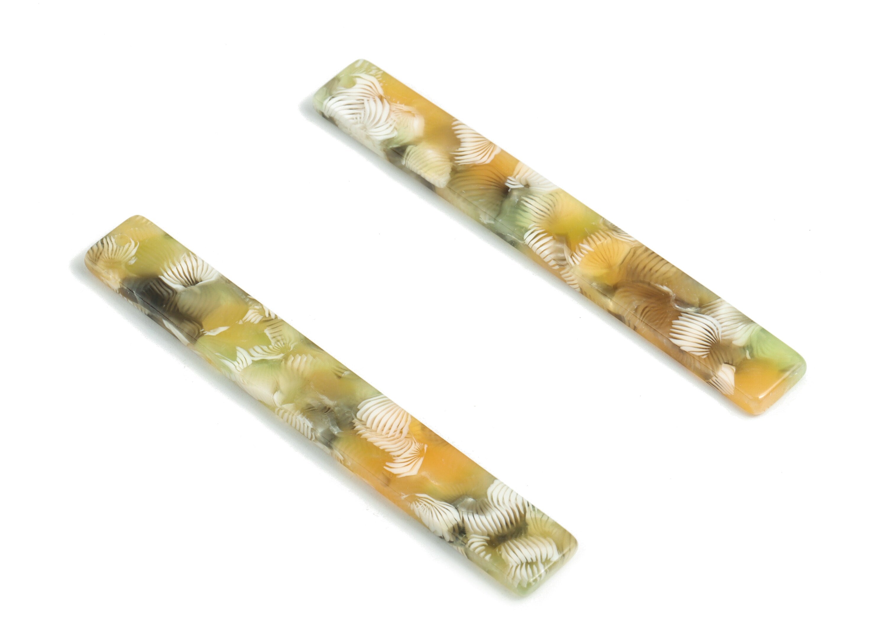 Acetate Stick Charms - Bar Earrings and Pendant - Earring Findings - Jewelry Supplys - Color Code: A502 - 59.7x7.8x2.5mm - AC1049-A502 - DOMEDBAZAAR