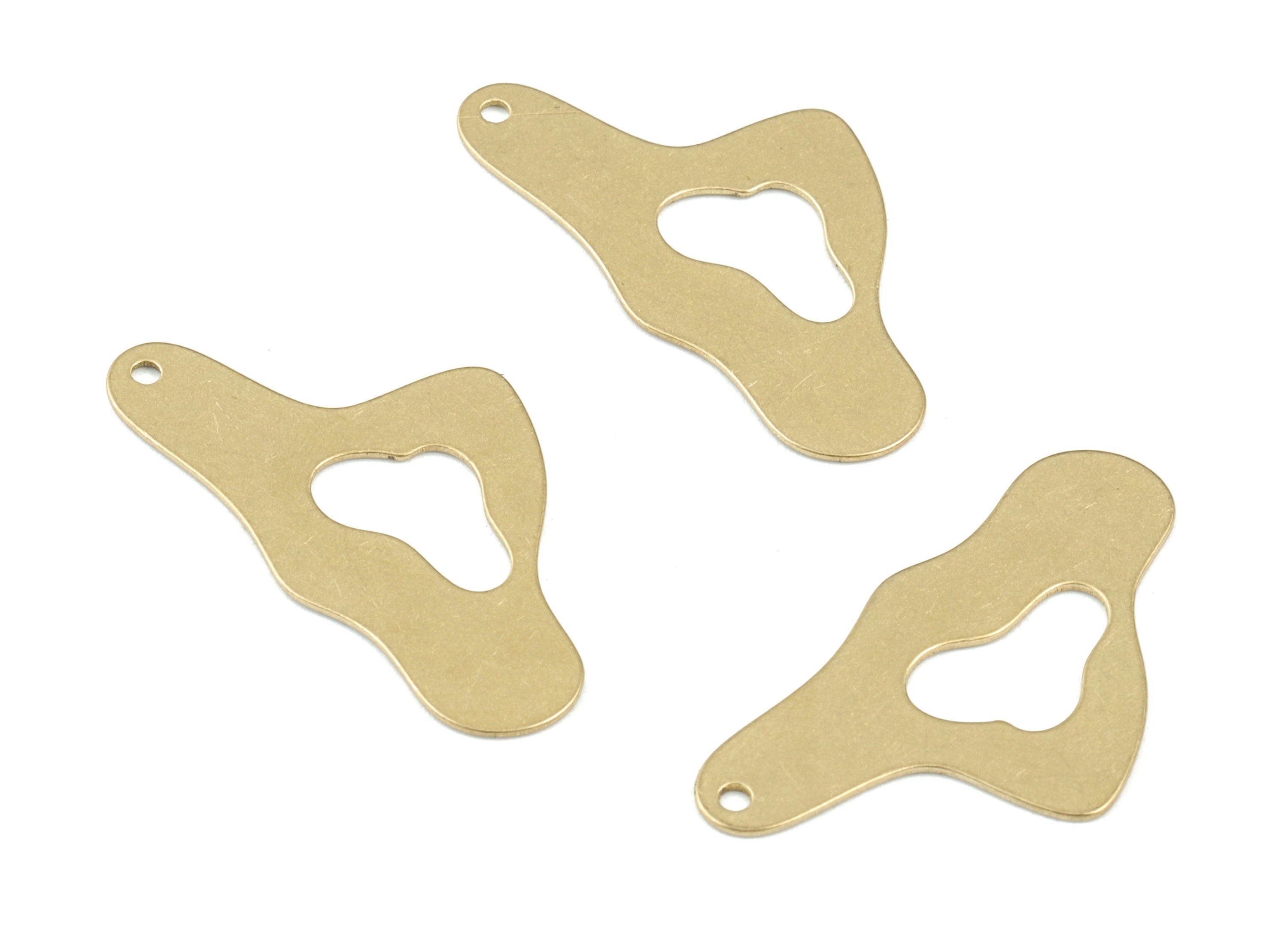 Personalized stamping blank - Brass Cloud Earring Charms - Raw Brass Cloud Pendant - Jewelry Making Supplies - 30x16x0.6mm - PPM3495 - DOMEDBAZAAR