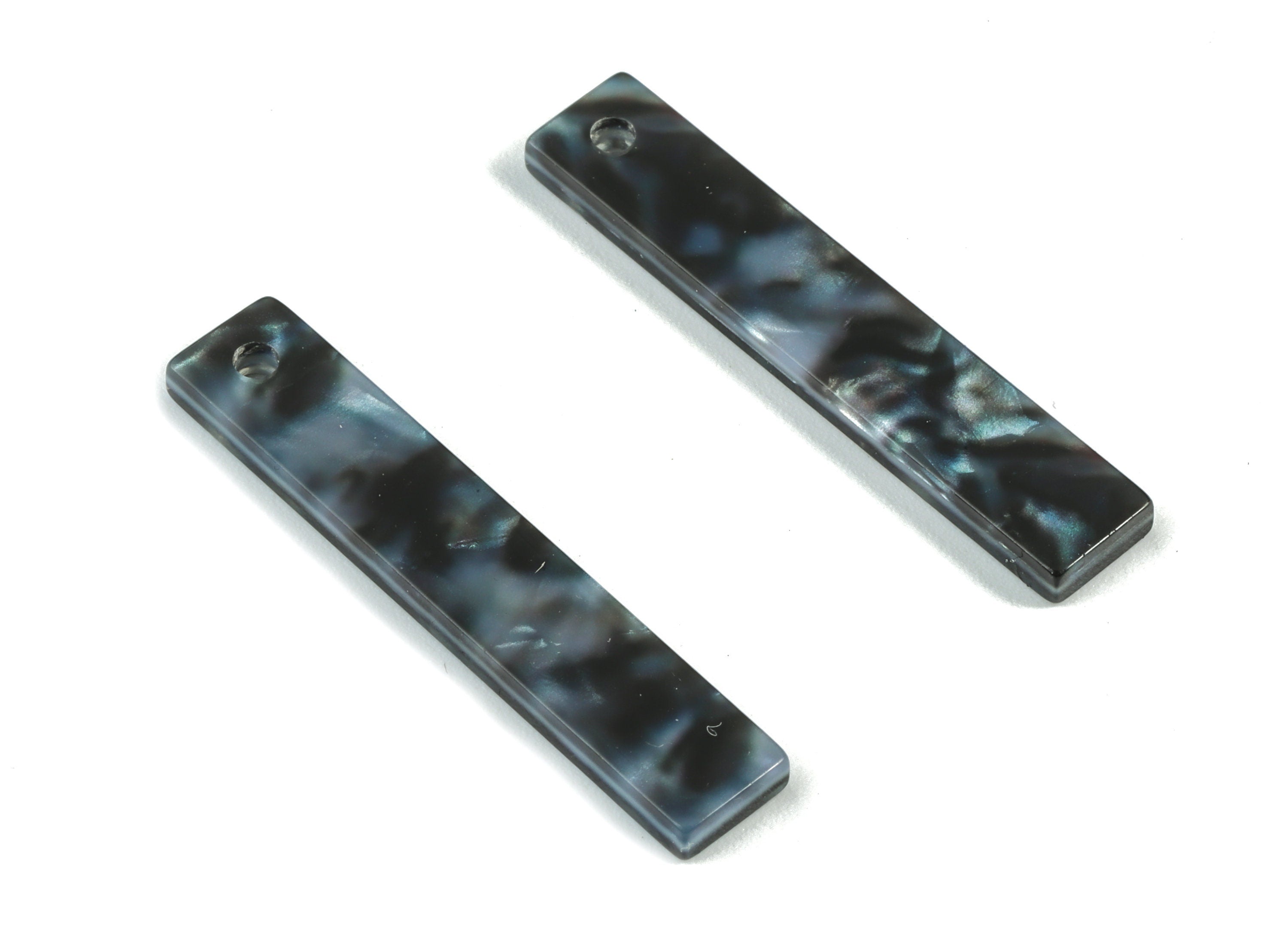 Acrylic Strip Earring Charms - Strip Pendant - Earring Findings - Jewelry Supplies - Color Code: A485 - 33.65x6.21x3.04mm - AC1607-A485 - DOMEDBAZAAR