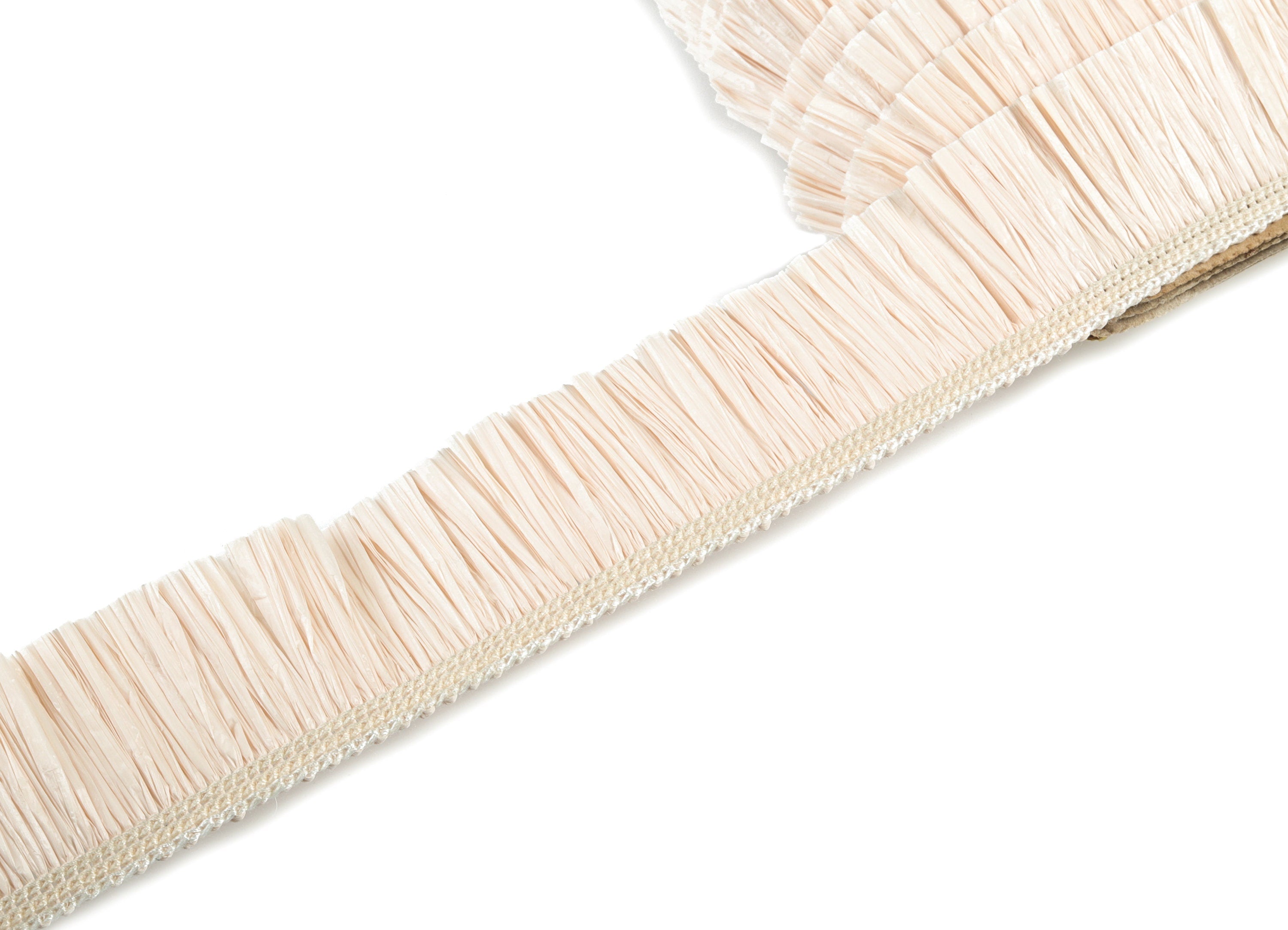 Raffia Tassels Strip - Natural Raffia Grass - Pink  Color  Raffia Tassel Skirt - Jewelry Making - Earring Findings - 25x2.8mm - RS1064 - DOMEDBAZAAR