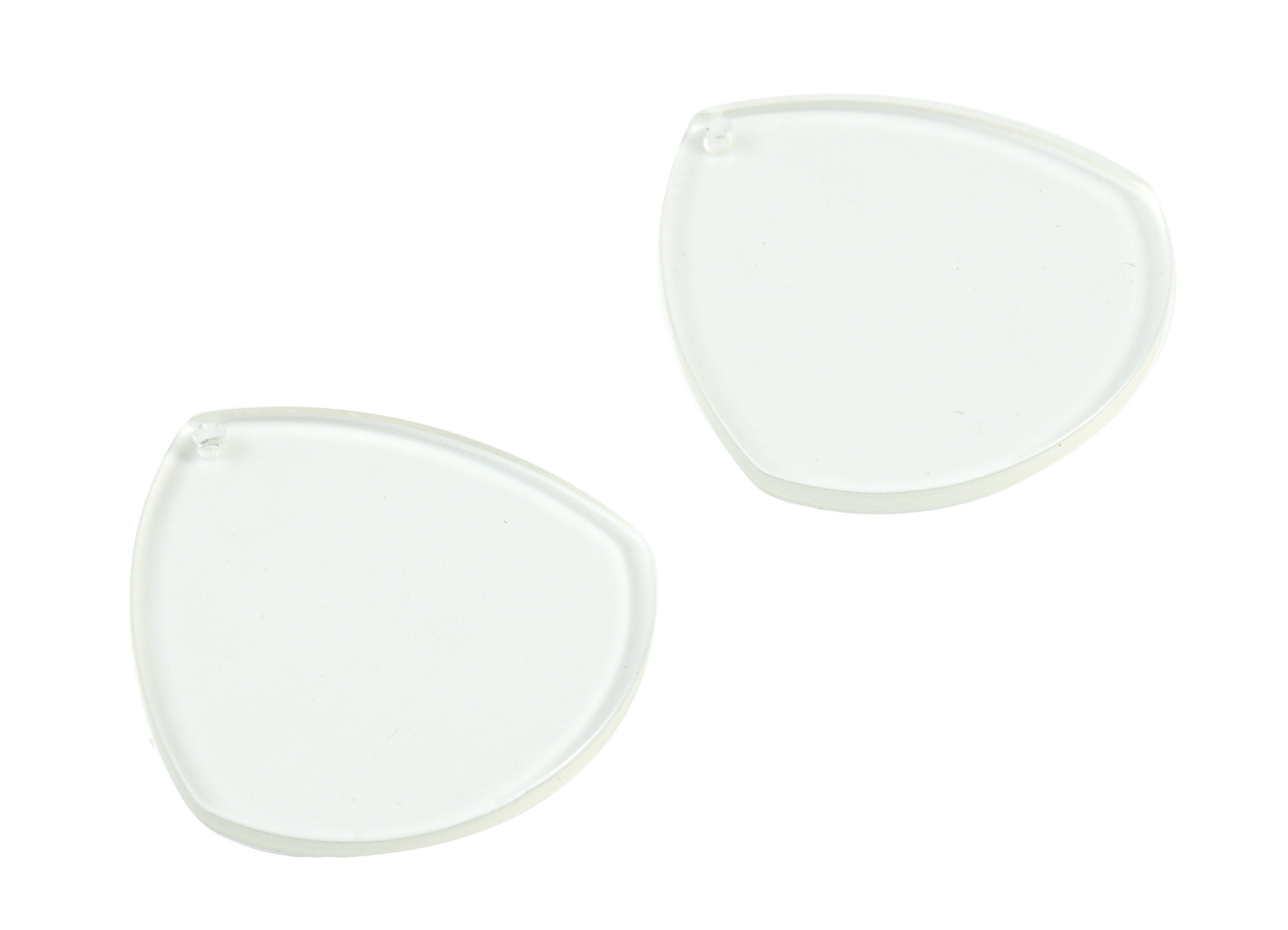 Acrylic Clear Drop Pendant - Acrylic Clear Drop Earring Charms - Jewelry Supplies - Color Code:A63- 34x31.9x2.2mm - AC2100-A63 - DOMEDBAZAAR