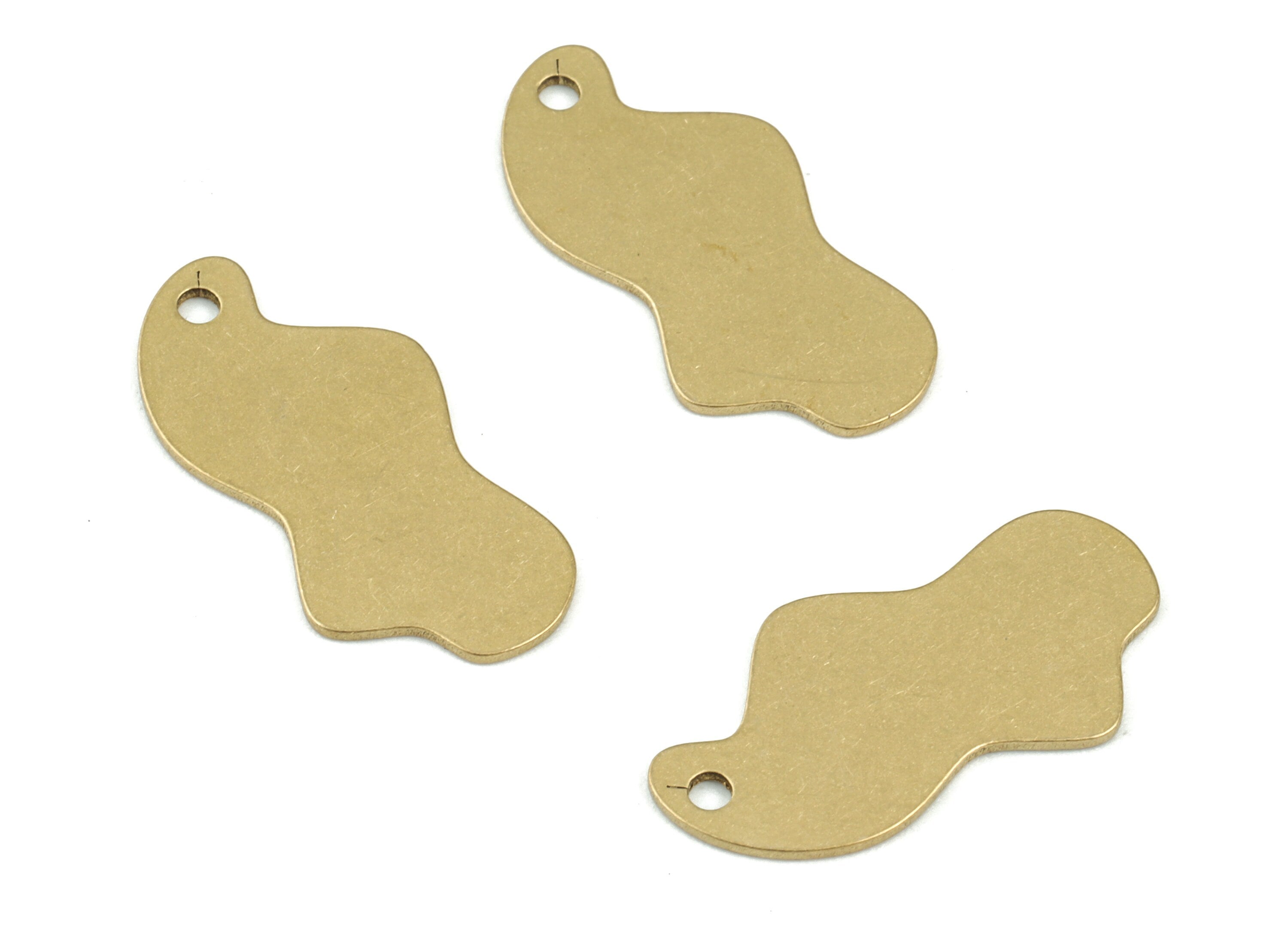 Personalized stamping blank - Brass Cloud Stamping Blank - Raw Brass Cloud Earring Charms - Jewelry Supplies - 22x11x0.7mm - PPM3459 - DOMEDBAZAAR