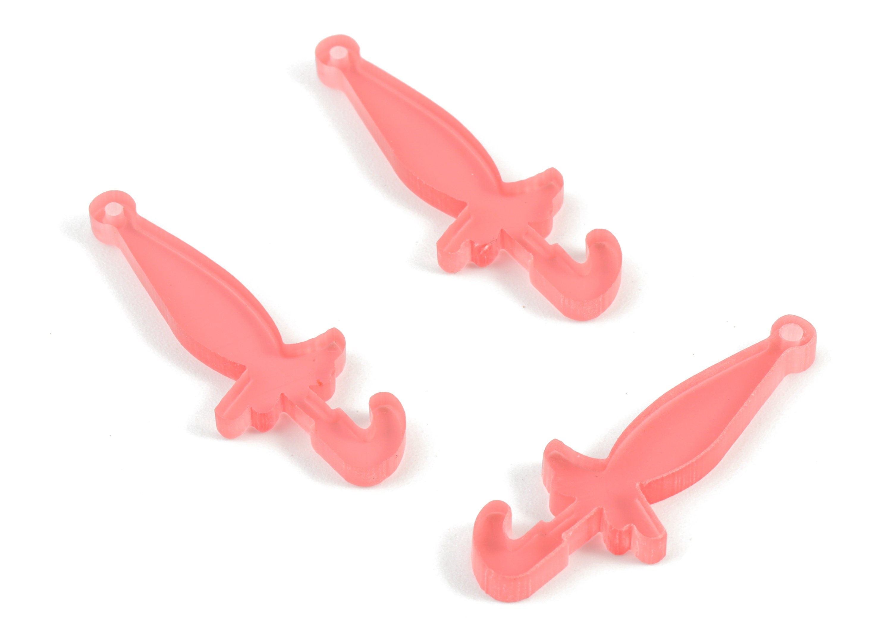 Bead door window curtain - Acrylic Umbrella Pink wind bell chimes - Umbrella Earring Charms - Color Code:A465- 32x11x3mm - AC2144-A465 - DOMEDBAZAAR