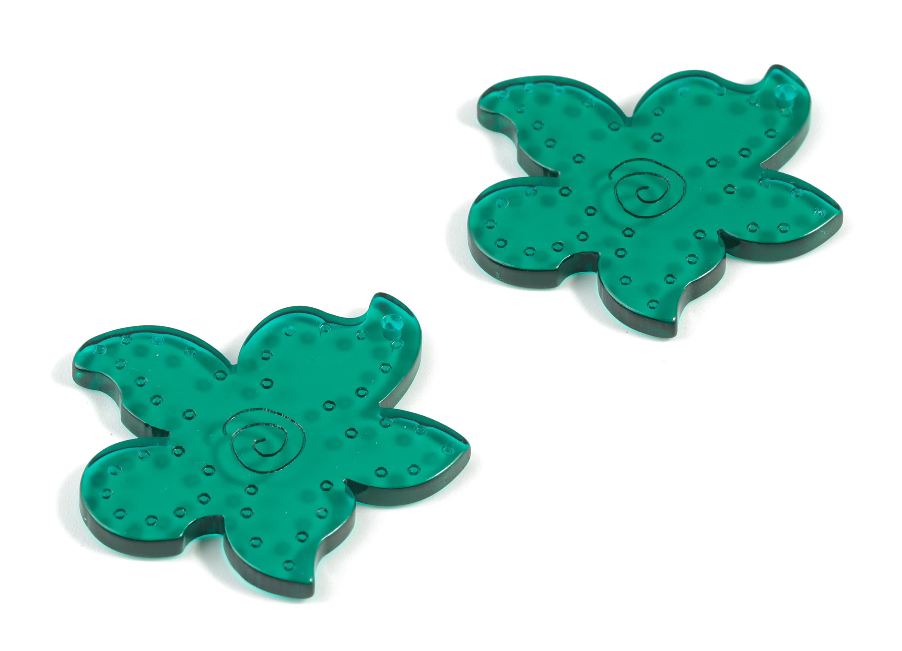 Bead door window curtain - Acrylic Green Flower wind bell chimes - Circle Earring Charms - Color Code:A463- 37.94x35.58x2.99mm - AC2133-A463 - DOMEDBAZAAR