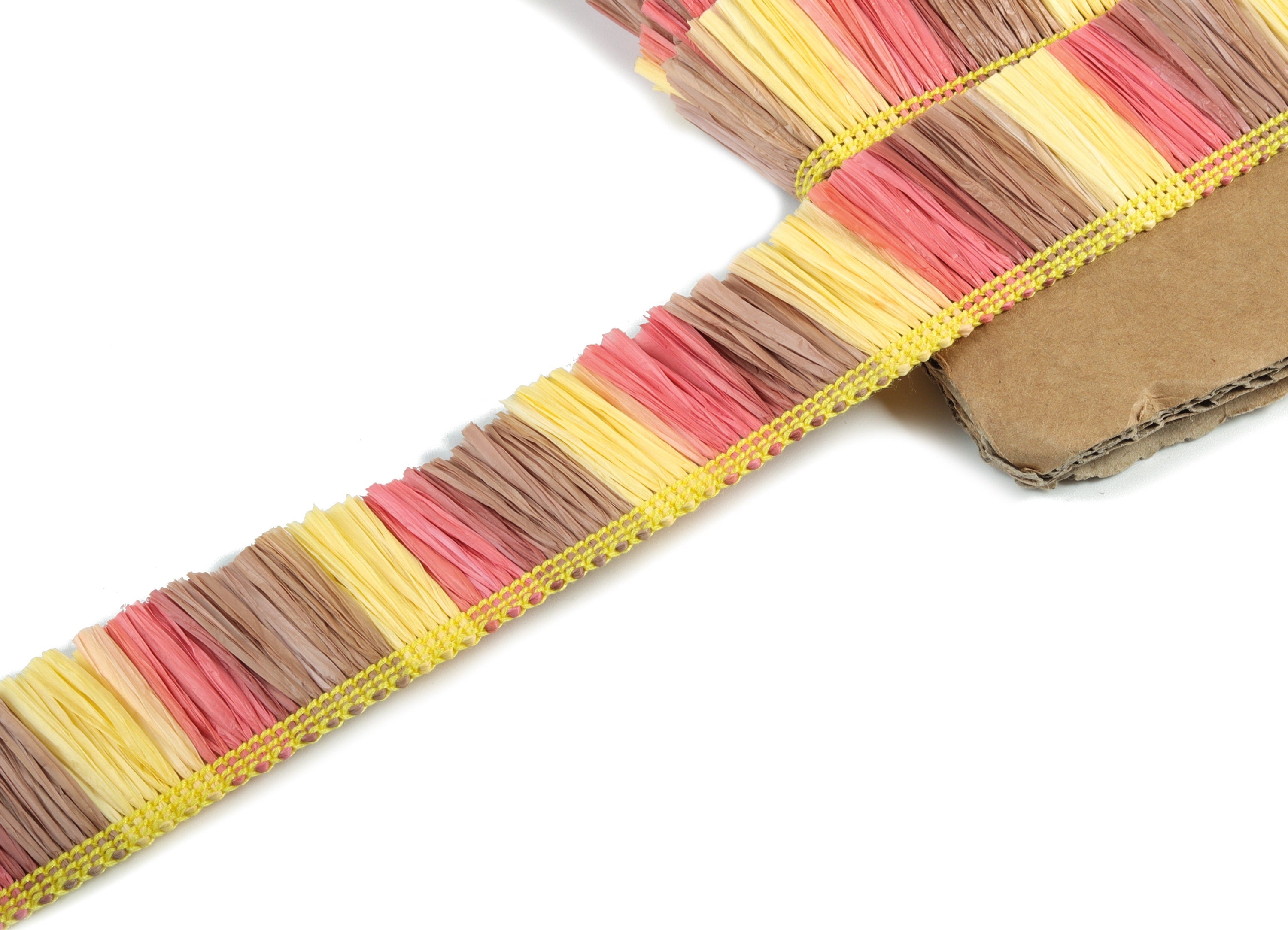 Raffia Tassels Strip - Natural Raffia Grass - Raffia Tassels Skirt - Jewellery Accessories - Earring Findings - 25x2.8mm - RS1061 - DOMEDBAZAAR