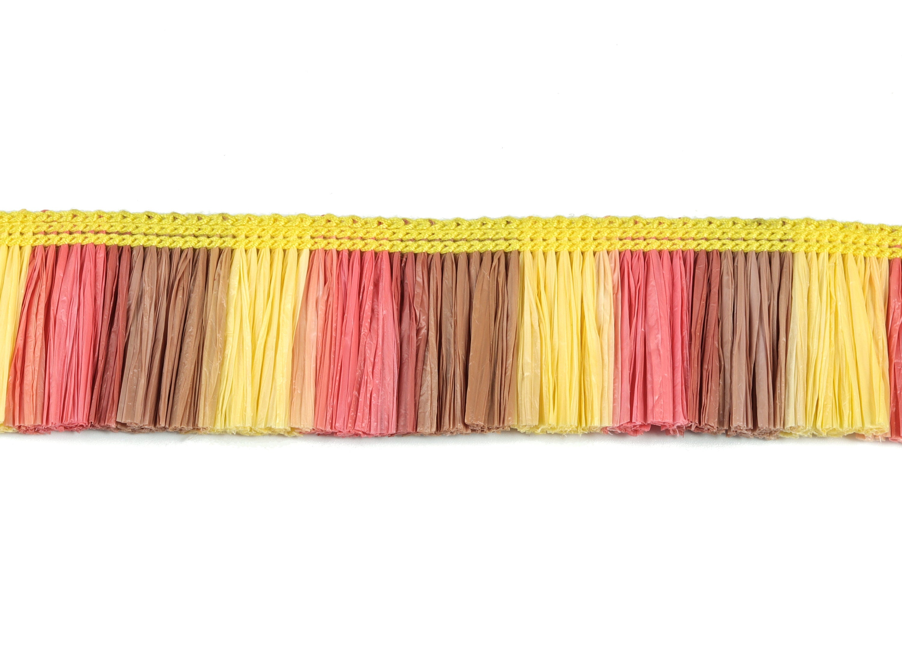 Raffia Tassels Strip - Natural Raffia Grass - Raffia Tassels Skirt - Jewellery Accessories - Earring Findings - 25x2.8mm - RS1061 - DOMEDBAZAAR