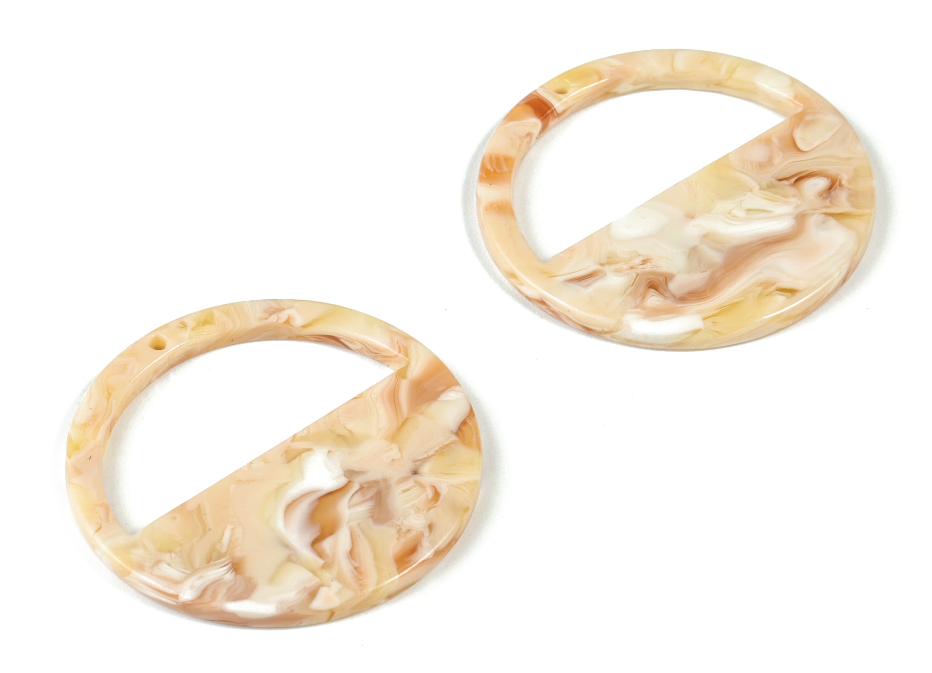 Acetate Round Charms - Round Earring and Pendant - Earring Findings - Jewelry Supplies - Color Code: A542 - 34.42x34.42x2.61mm - AC1498-A542 - DOMEDBAZAAR