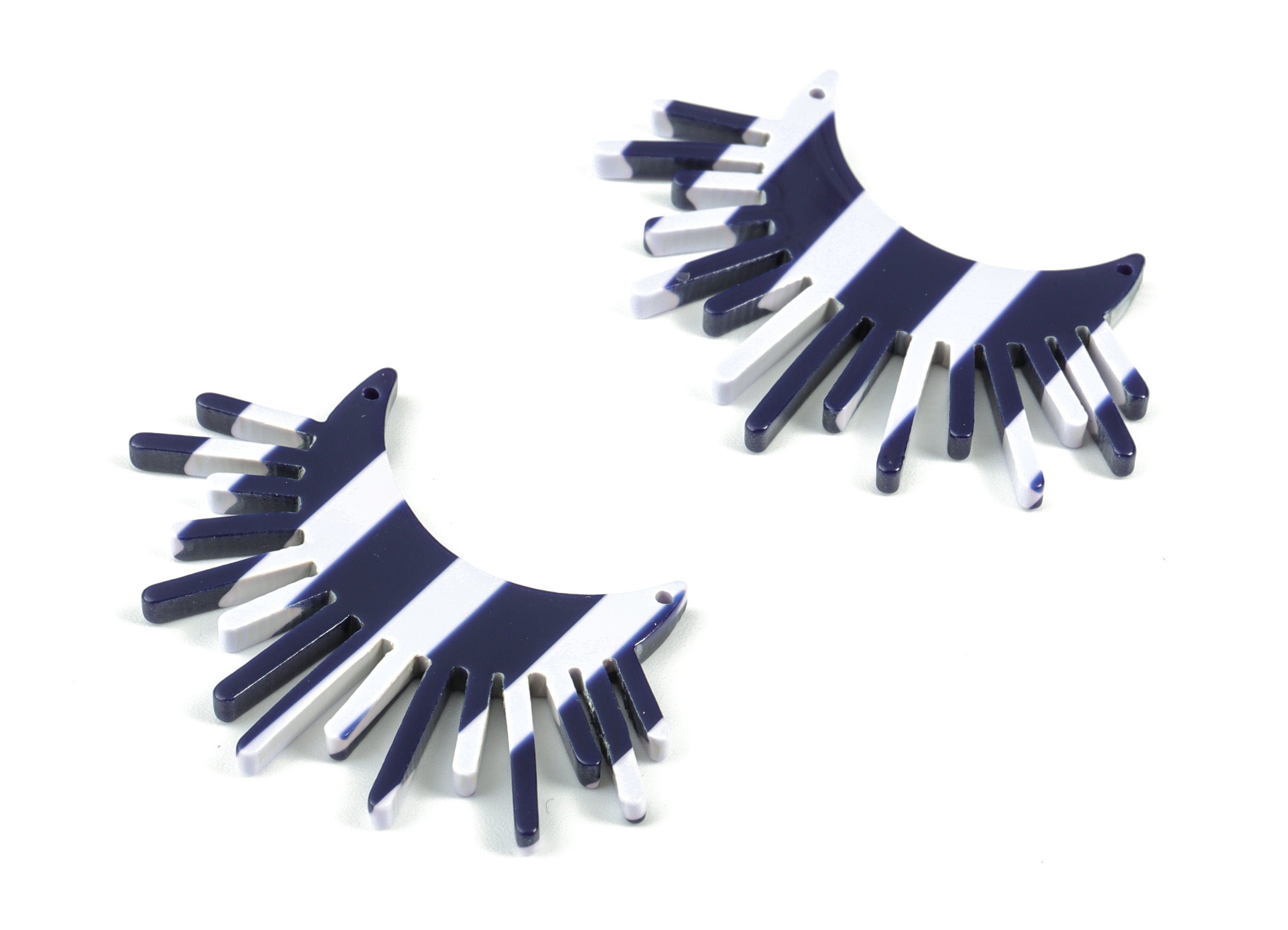 Acetate Sunrise Earring Charms - Sunrise Pendant - Earring Findings - Jewelry Supplies - Color Code:A161 - 48.65x23.14x2.65mm - AC1446-A161 - DOMEDBAZAAR