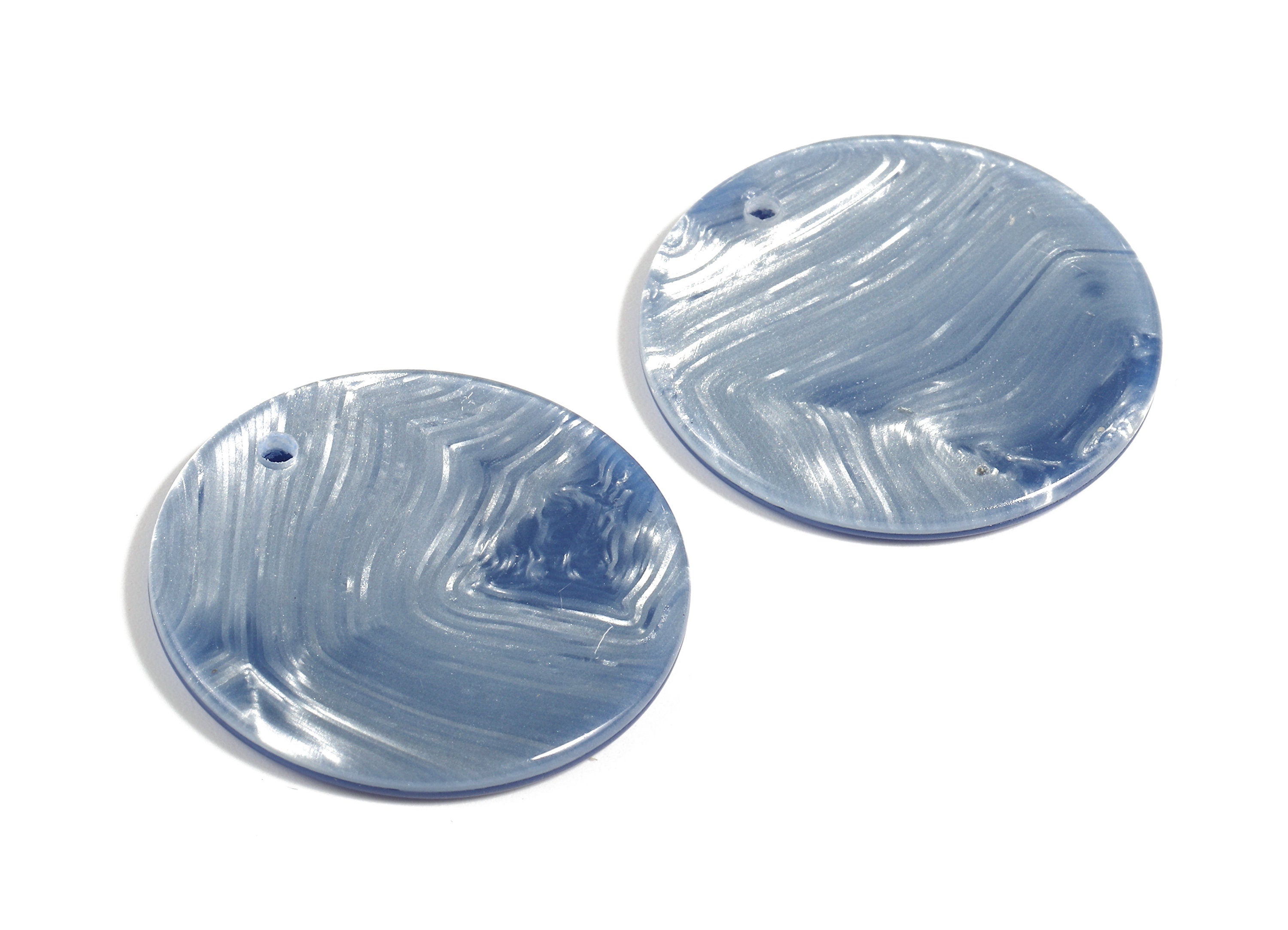 Acetate Round Charms - Round Earring and Pendant - Earring Findings - Jewelry Supplys - Color Code: A385 - 35x35x2.11mm - AC1315-A385 - DOMEDBAZAAR