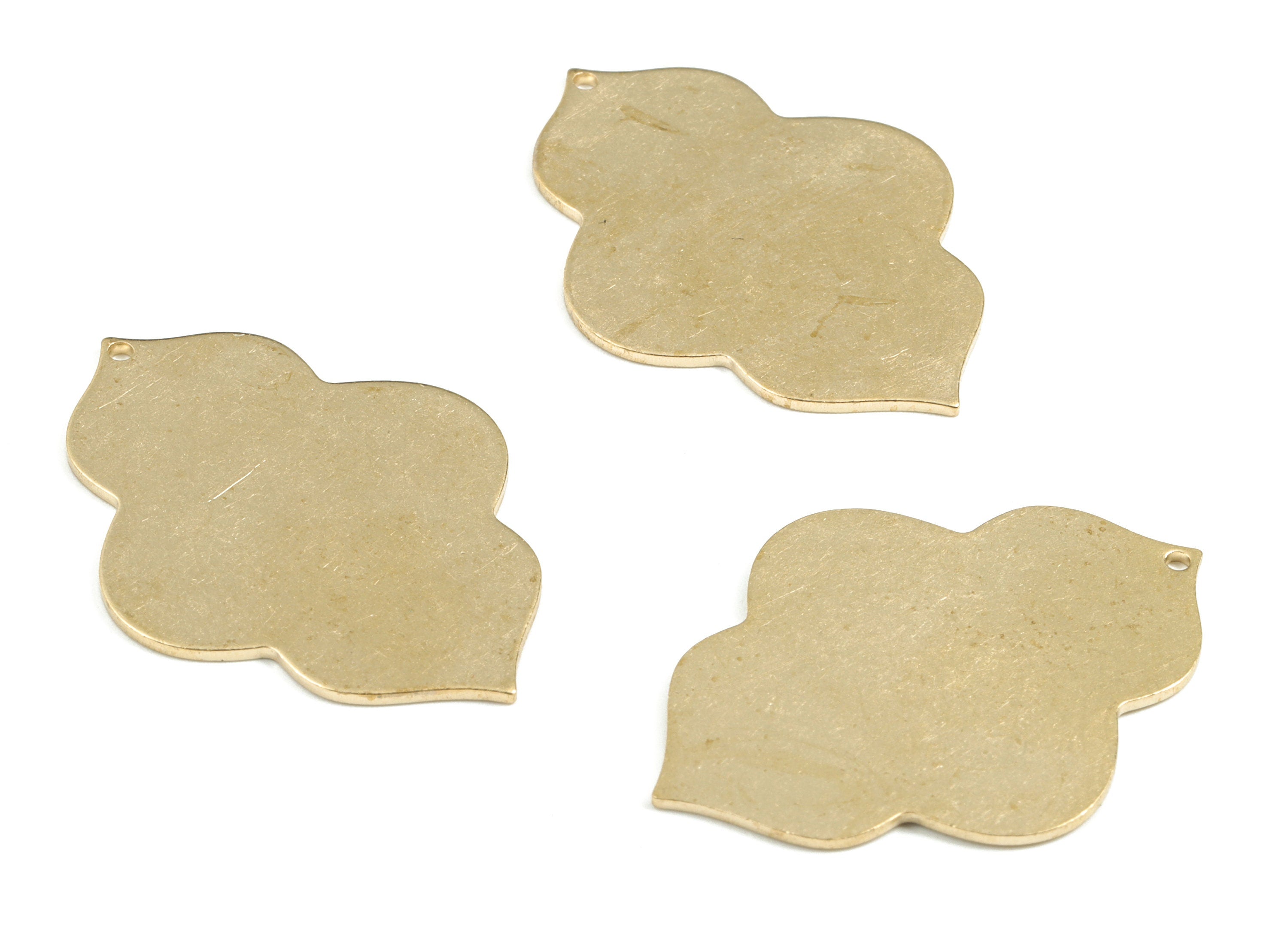 Personalized stamping blank - Brass Geometry Earring Charms - Raw Brass Geometry Pendant - Earring Findings - 38x28x0.98mm - PP3627 - DOMEDBAZAAR