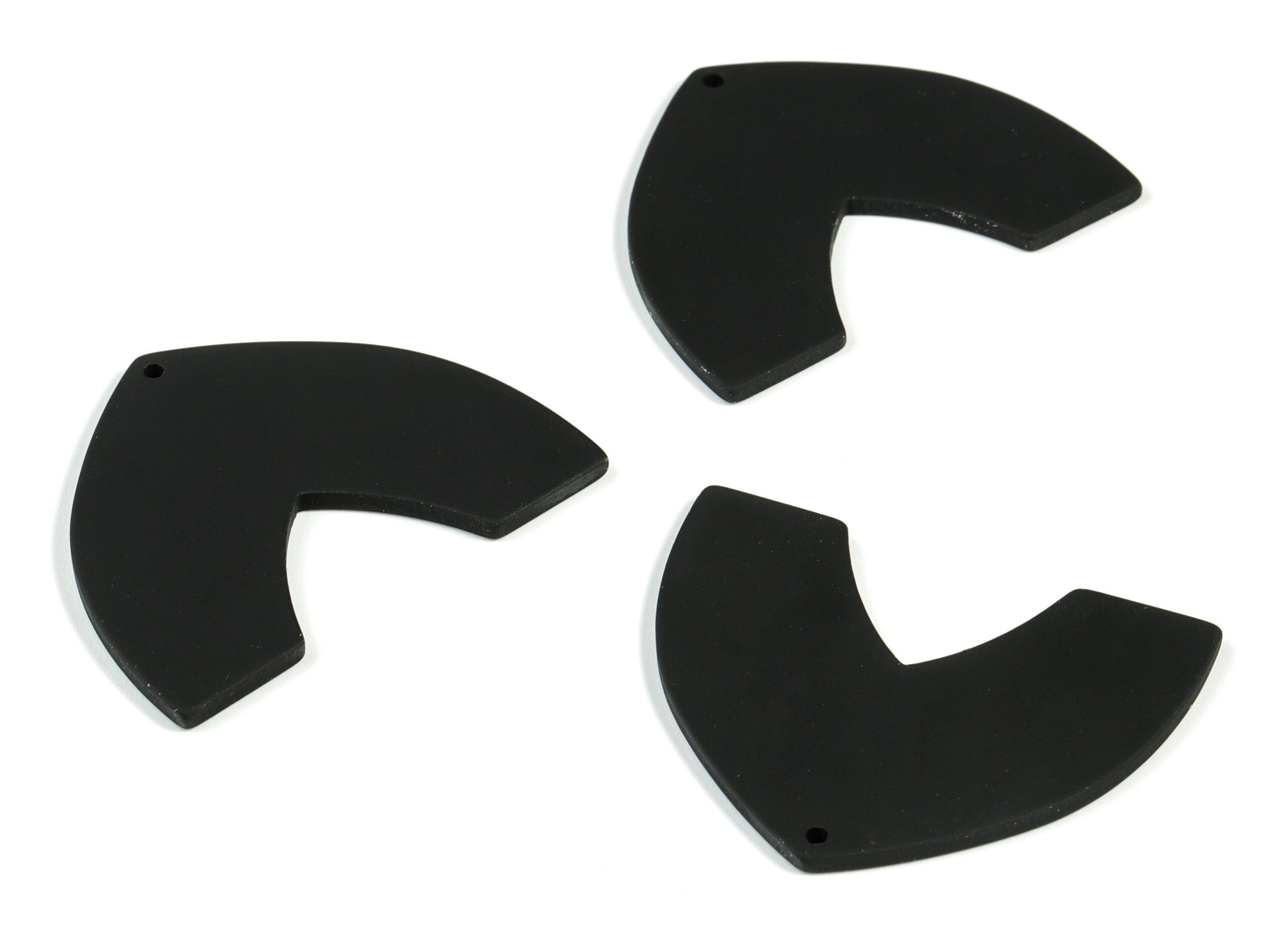 Acrylic Dome Earring Charms - Matte Dome Charm - Earring Findings - Jewelry Supplies - Color Code:A132 - 42.89x33.42x2.32mm - AC1880-A132 - DOMEDBAZAAR