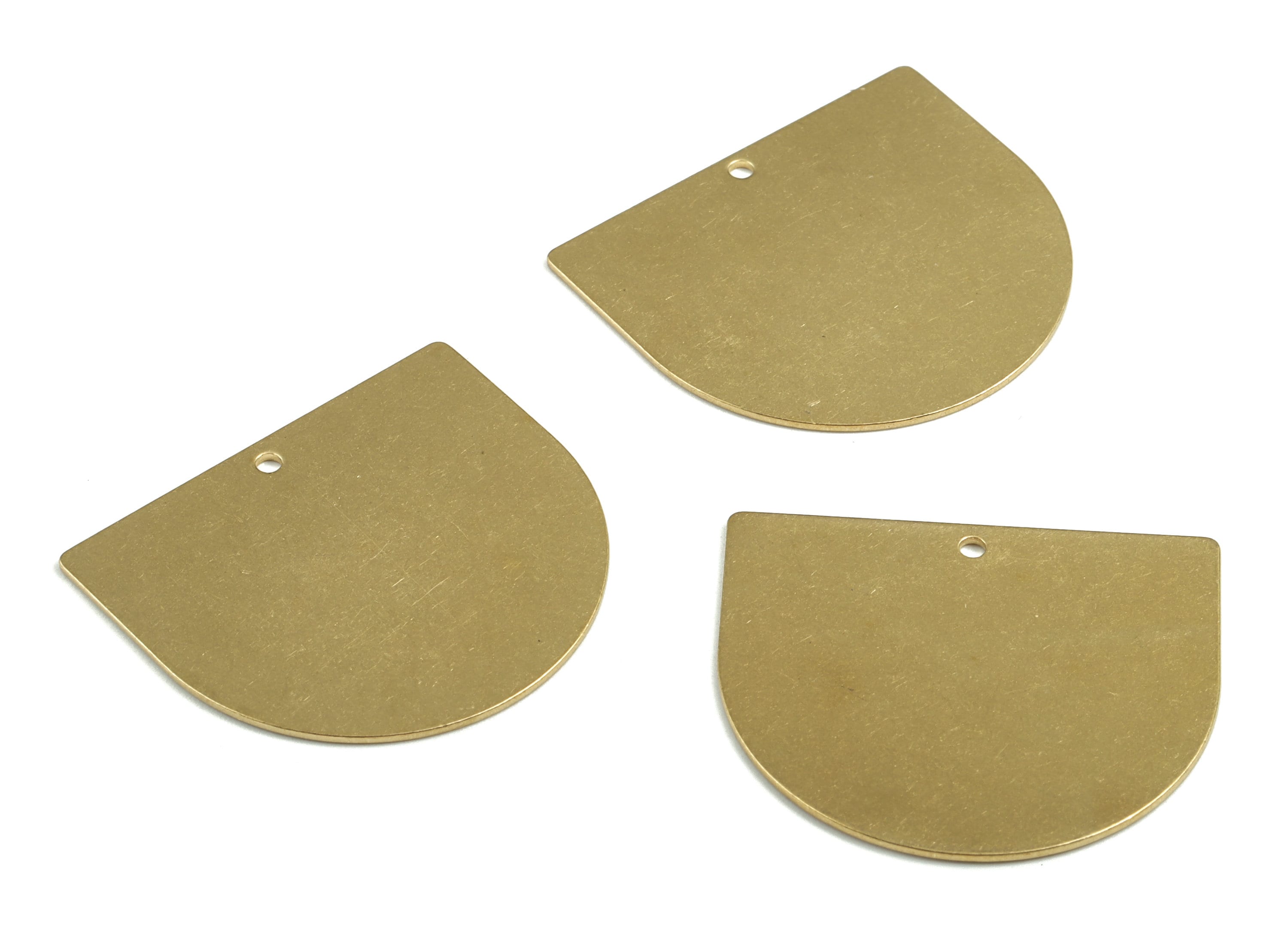 Personalized stamping blank - Brass D Earring Charms - Raw Brass D Pendant - Earring Findings - 33.4x29.28x0.9mm - PP3683 - DOMEDBAZAAR