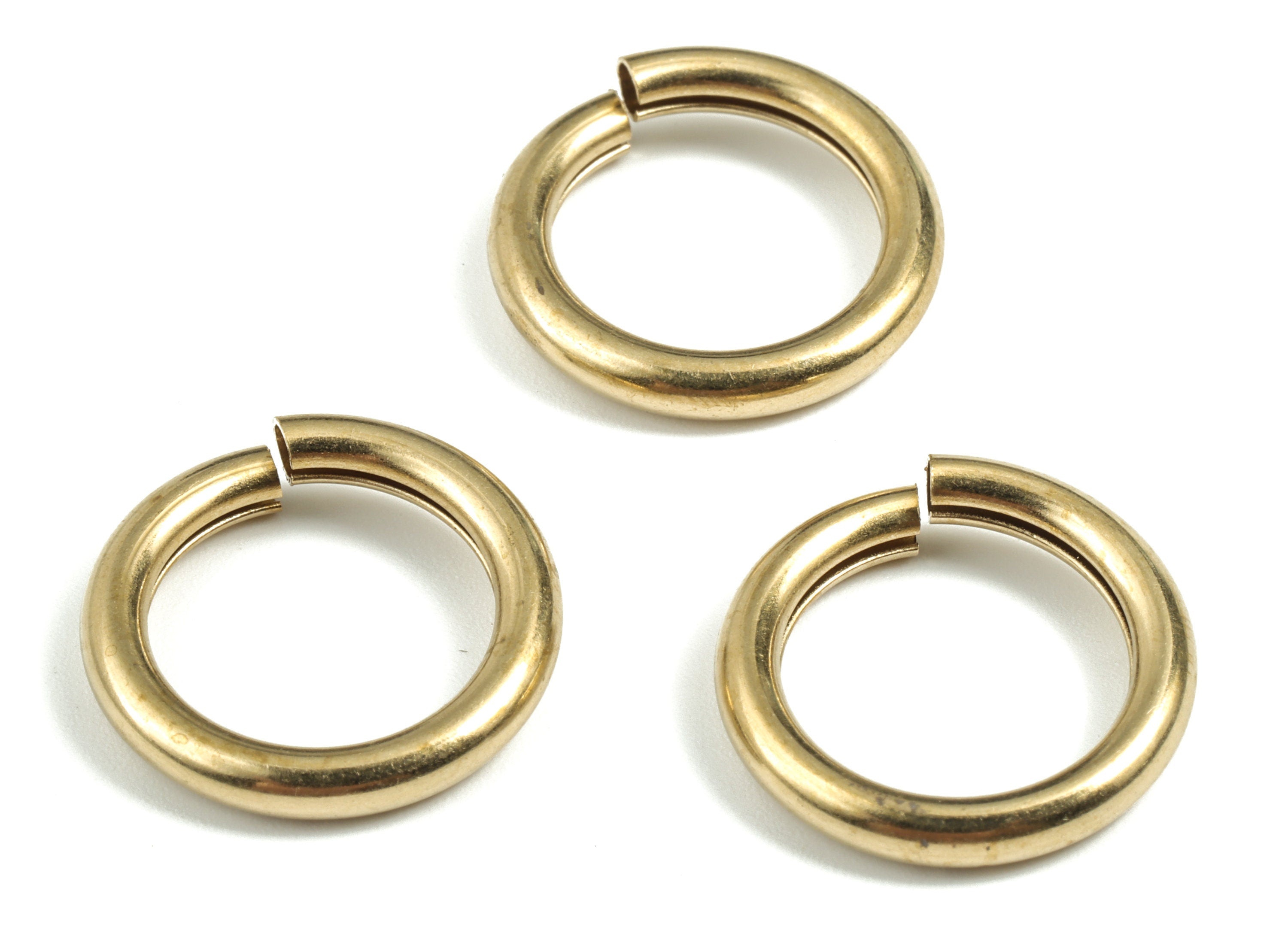 Brass 3X20 Jump Rings - Brass Open Jump Rings - Raw Brass Jump Ring Findings - Jewelry Supplies - 20.15x20.15x3.12mm - PP3640 - DOMEDBAZAAR