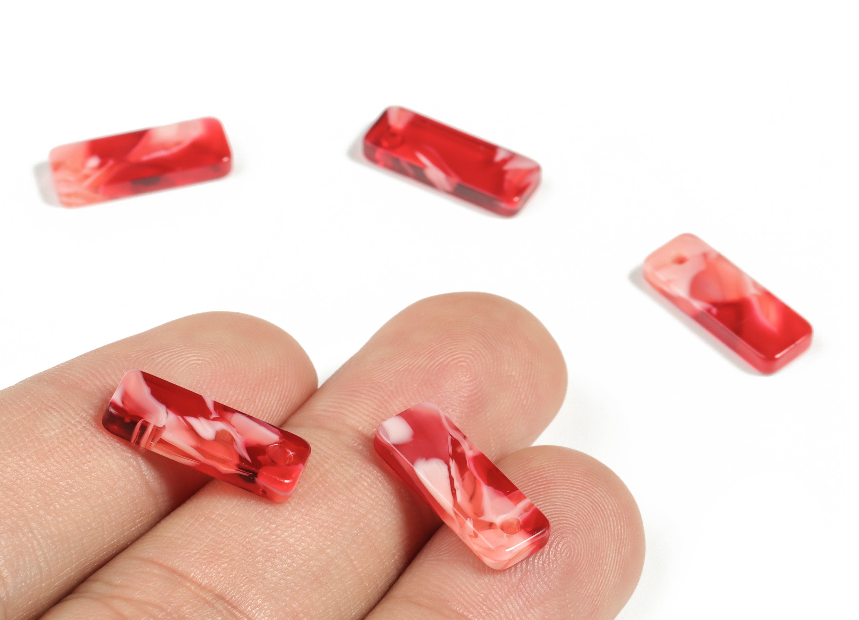 Acetate Rectangle Earring Charms - Rectangle Pendant - Earring Finding - Jewelry Supplies - Color Code:A29 - 16.86x6.16x2.6mm - AC2188-A29 - DOMEDBAZAAR