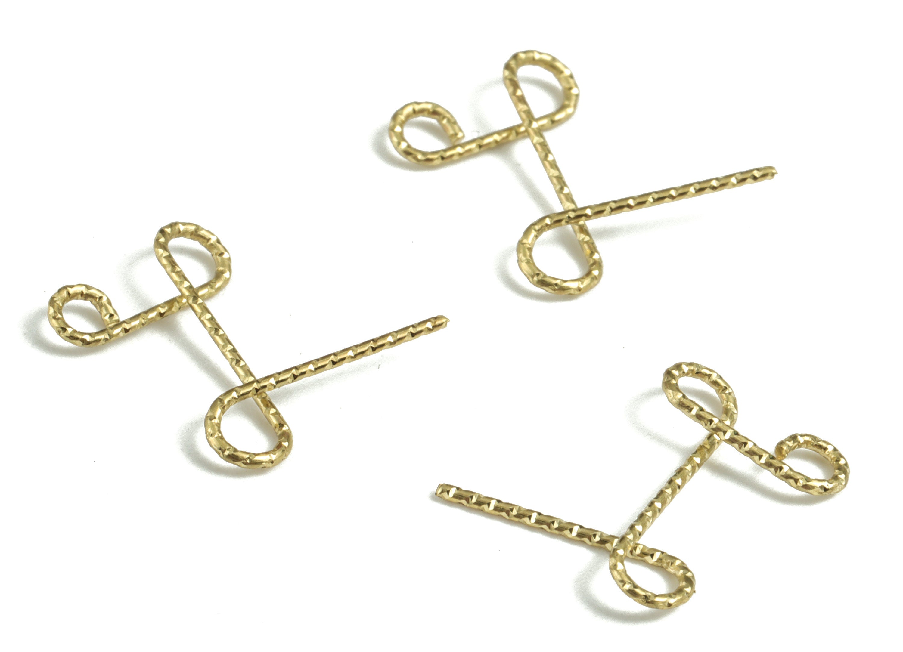 Brass L letter Pendant - Raw Brass Wave Letter L Charms - Brass Wire - Jewelry Making Supplies - 13.38x13.16x0.61mm - PP3639L - DOMEDBAZAAR
