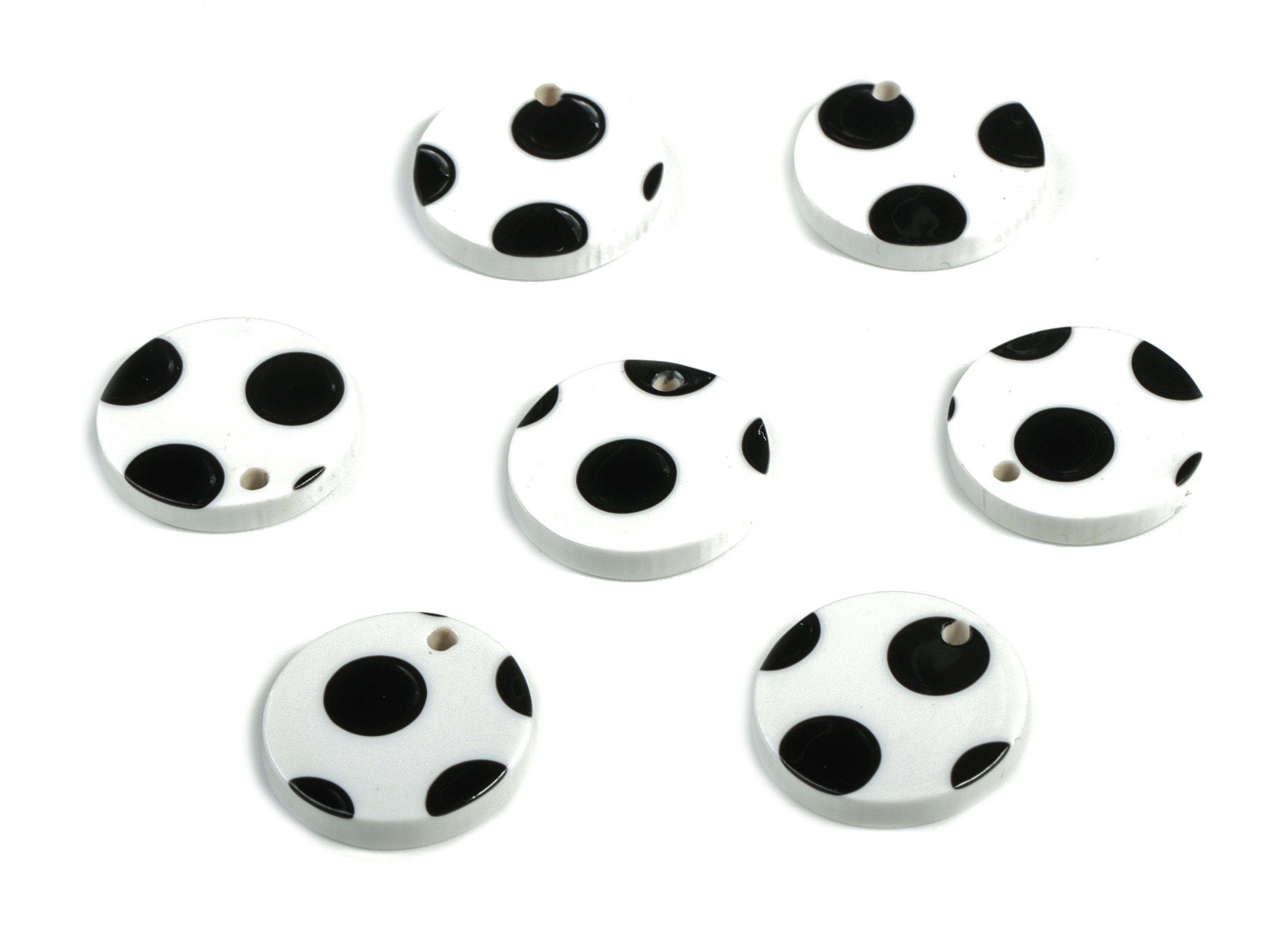 Acrylic Coin Charms - Round Earrings and Pendant - Earring Findings - Jewelry Supplys - Color Code:A277 - 15.7x15.7x2.5mm - AC1675-A277 - DOMEDBAZAAR