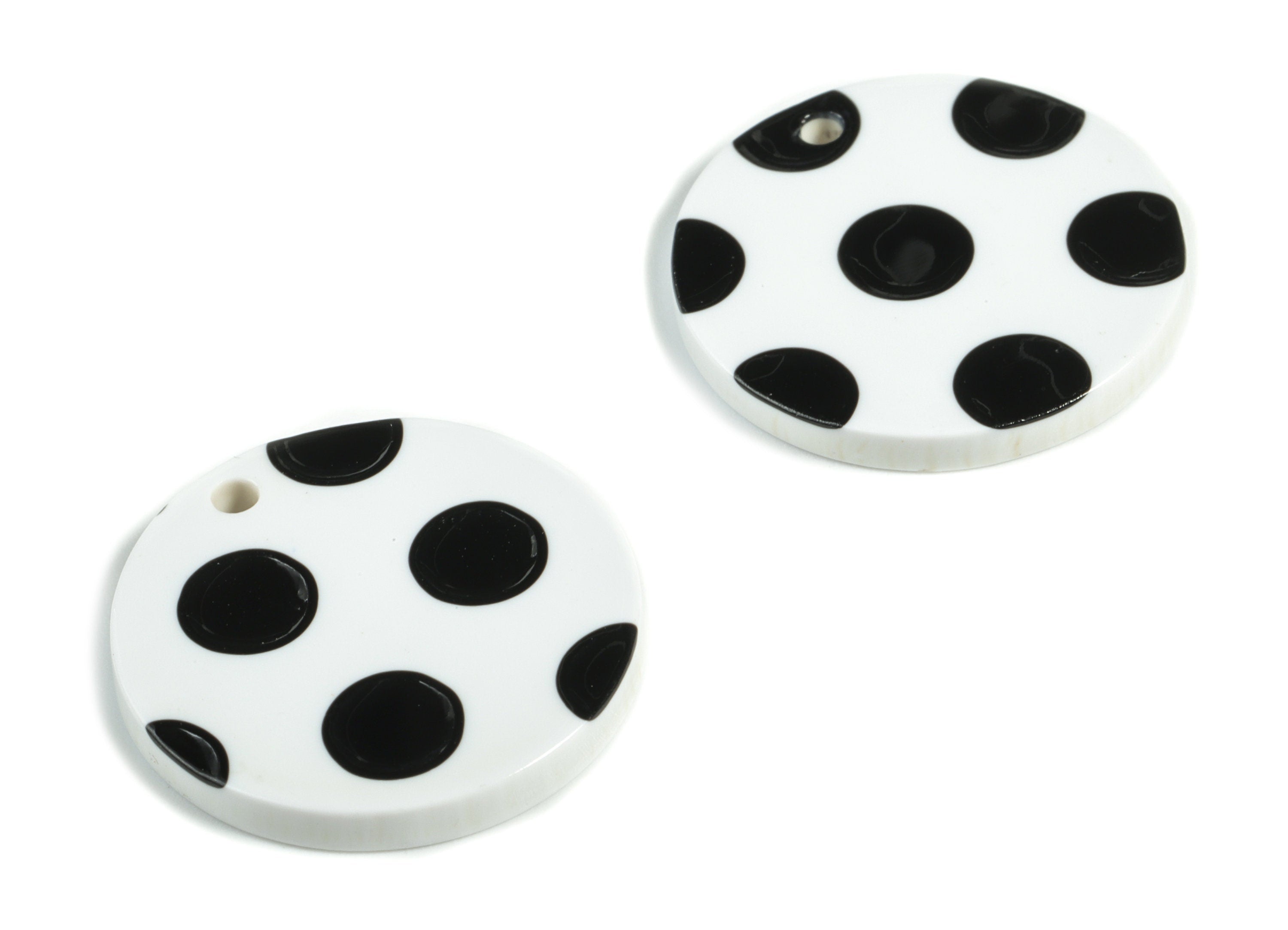 Acetate Round Charms - Coin Earrings and Pendant - Earring Findings - Jewellery Supplies - Color Code: A277 - 23.6x23.6x1.54mm - AC1076-A277 - DOMEDBAZAAR