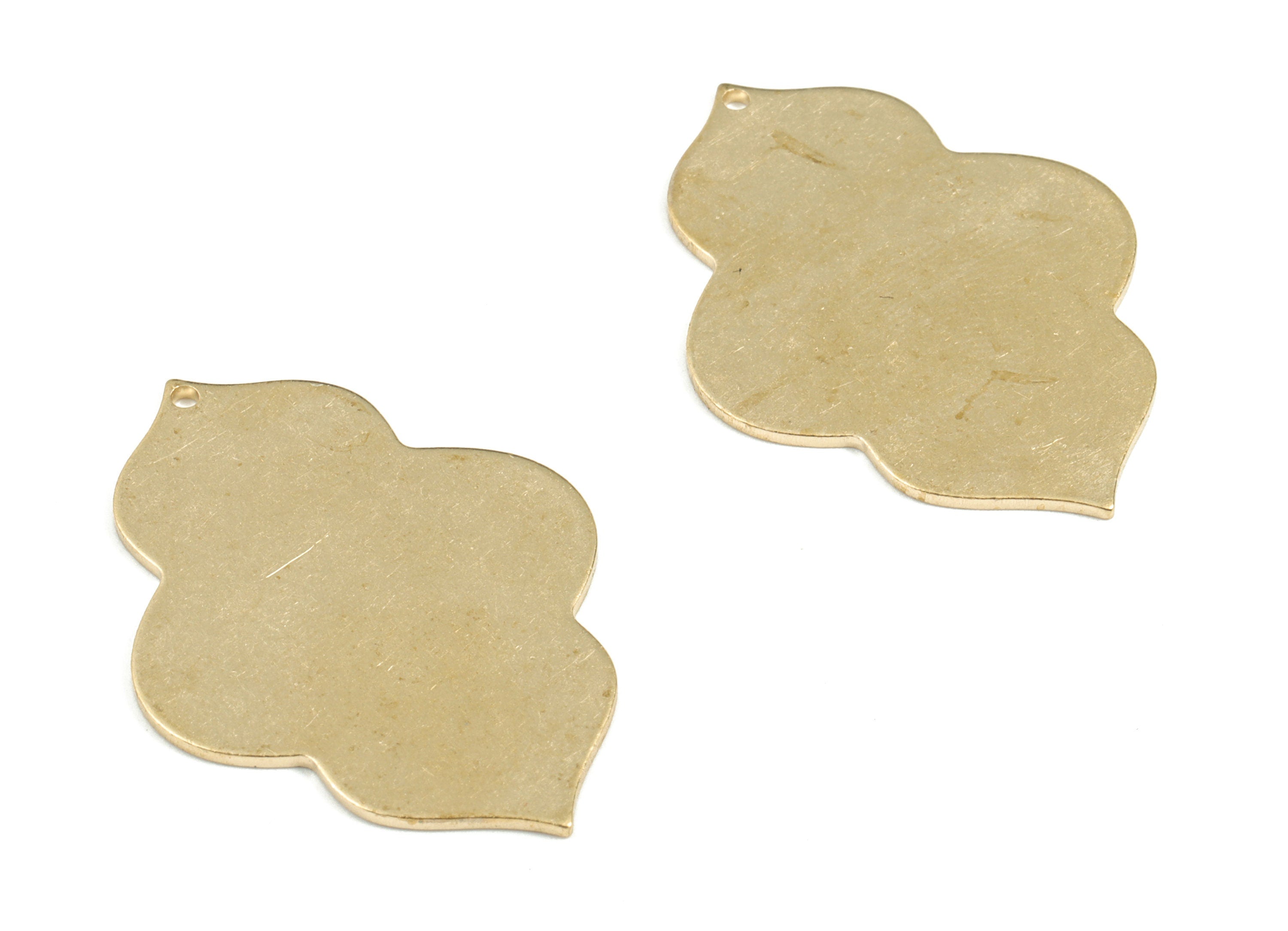 Personalized stamping blank - Brass Geometry Earring Charms - Raw Brass Geometry Pendant - Earring Findings - 38x28x0.98mm - PP3627 - DOMEDBAZAAR