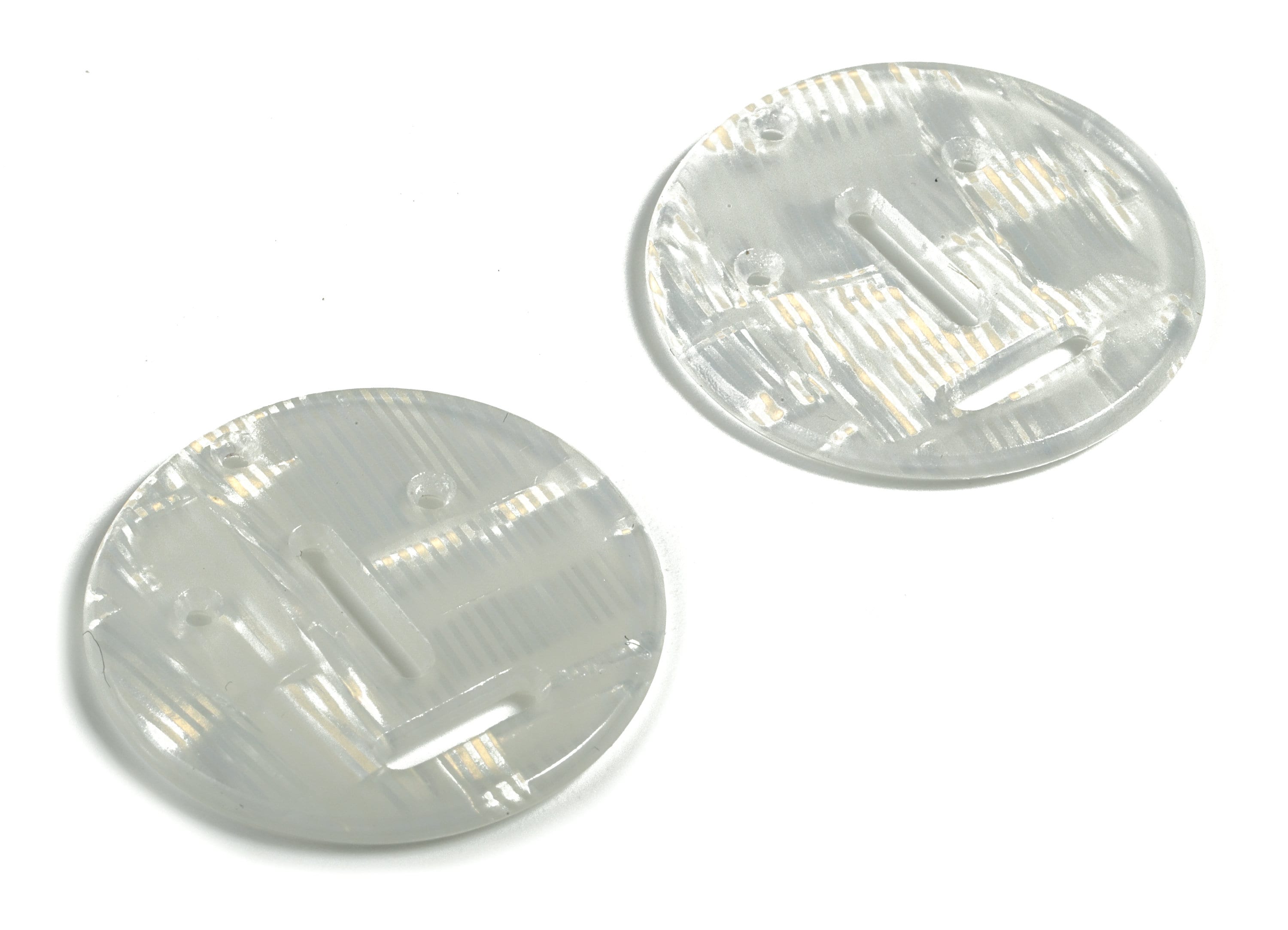 Acrylic Round Face Earring Charms - Acrylic Circle Face Earrings - Jewelry Supplies - Color Code:A514 - 30.27x30.29x2mm - AC2211-A514 - DOMEDBAZAAR