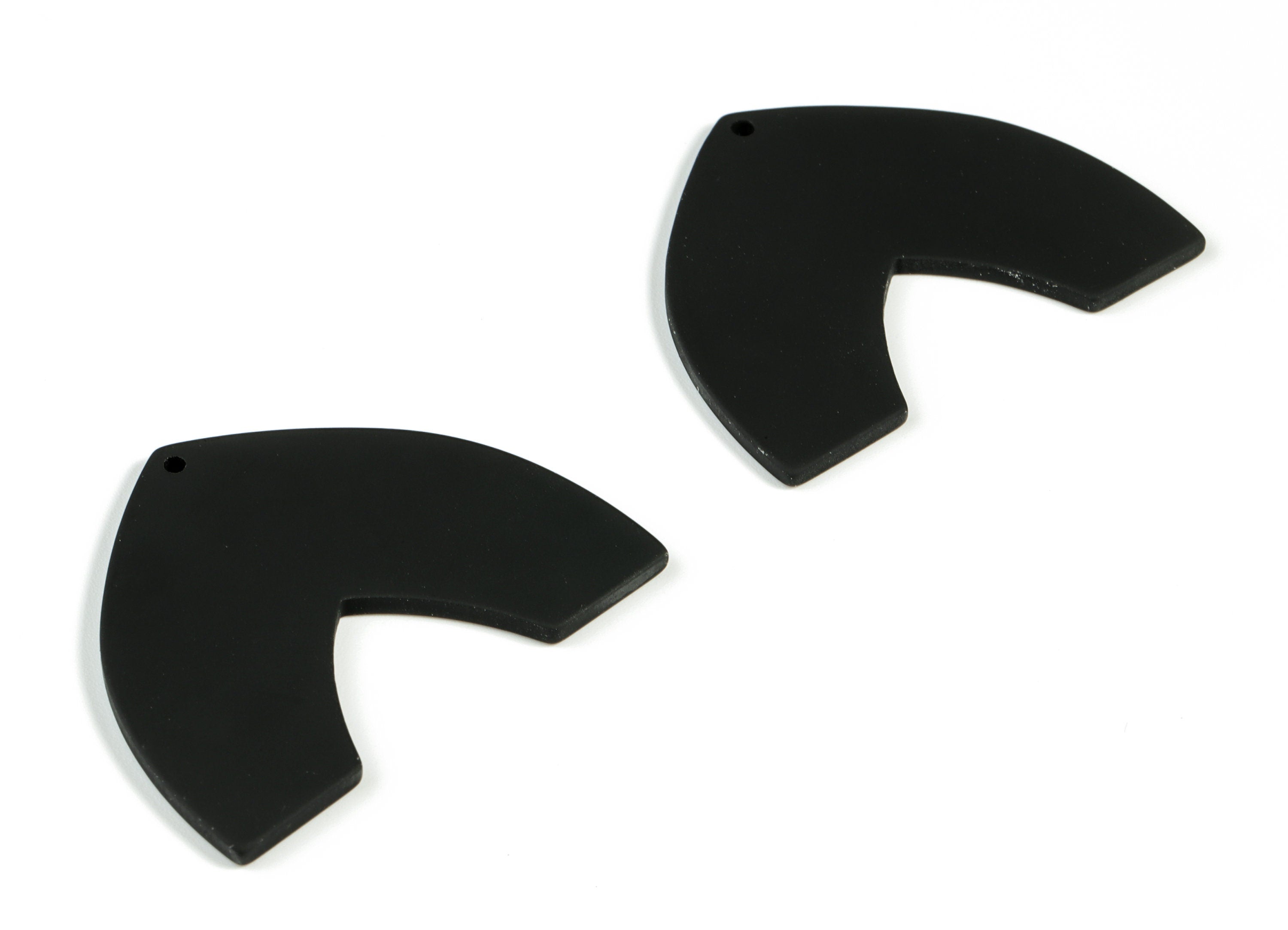 Acrylic Dome Earring Charms - Matte Dome Charm - Earring Findings - Jewelry Supplies - Color Code:A132 - 42.89x33.42x2.32mm - AC1880-A132 - DOMEDBAZAAR