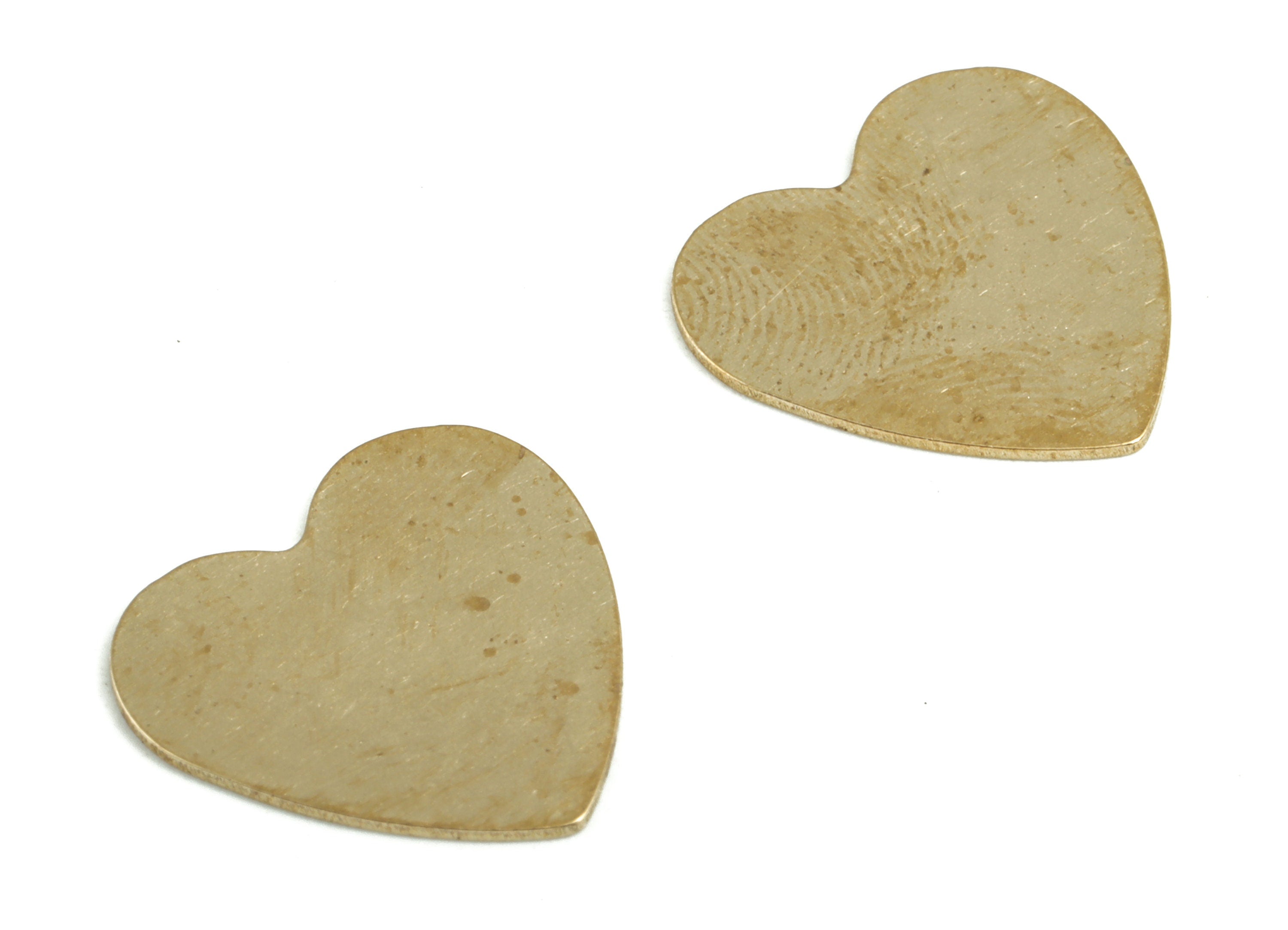 Brass Heart Blank - Raw Brass Letter Heart Blank - Brass Wallart Decoration - Brass Alphabet Heart Blank - 15.15x14.38x0.45mm - PP3720 - DOMEDBAZAAR