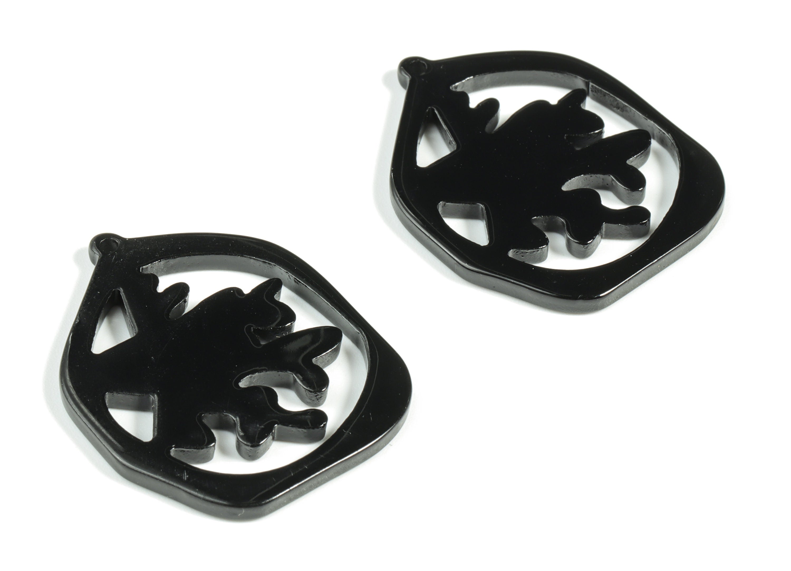 Acrylic Hexagon Tree Earring Charms - Acrylic Hexagon Tree Earrings - Jewelry Supplies - Color Code:A66 - 34.76x27.21x2.53mm - AC2190-A66 - DOMEDBAZAAR