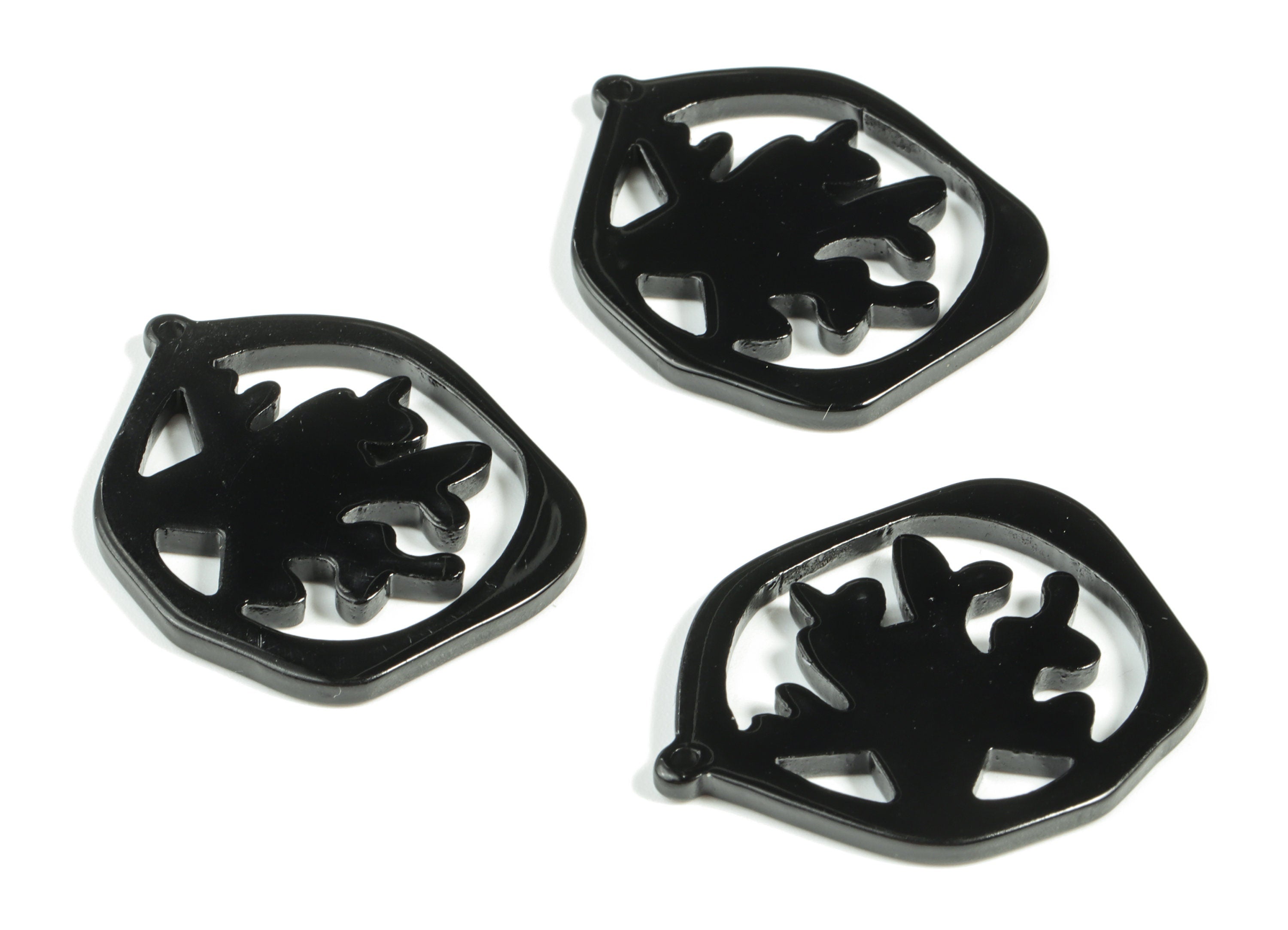 Acrylic Hexagon Tree Earring Charms - Acrylic Hexagon Tree Earrings - Jewelry Supplies - Color Code:A66 - 34.76x27.21x2.53mm - AC2190-A66 - DOMEDBAZAAR