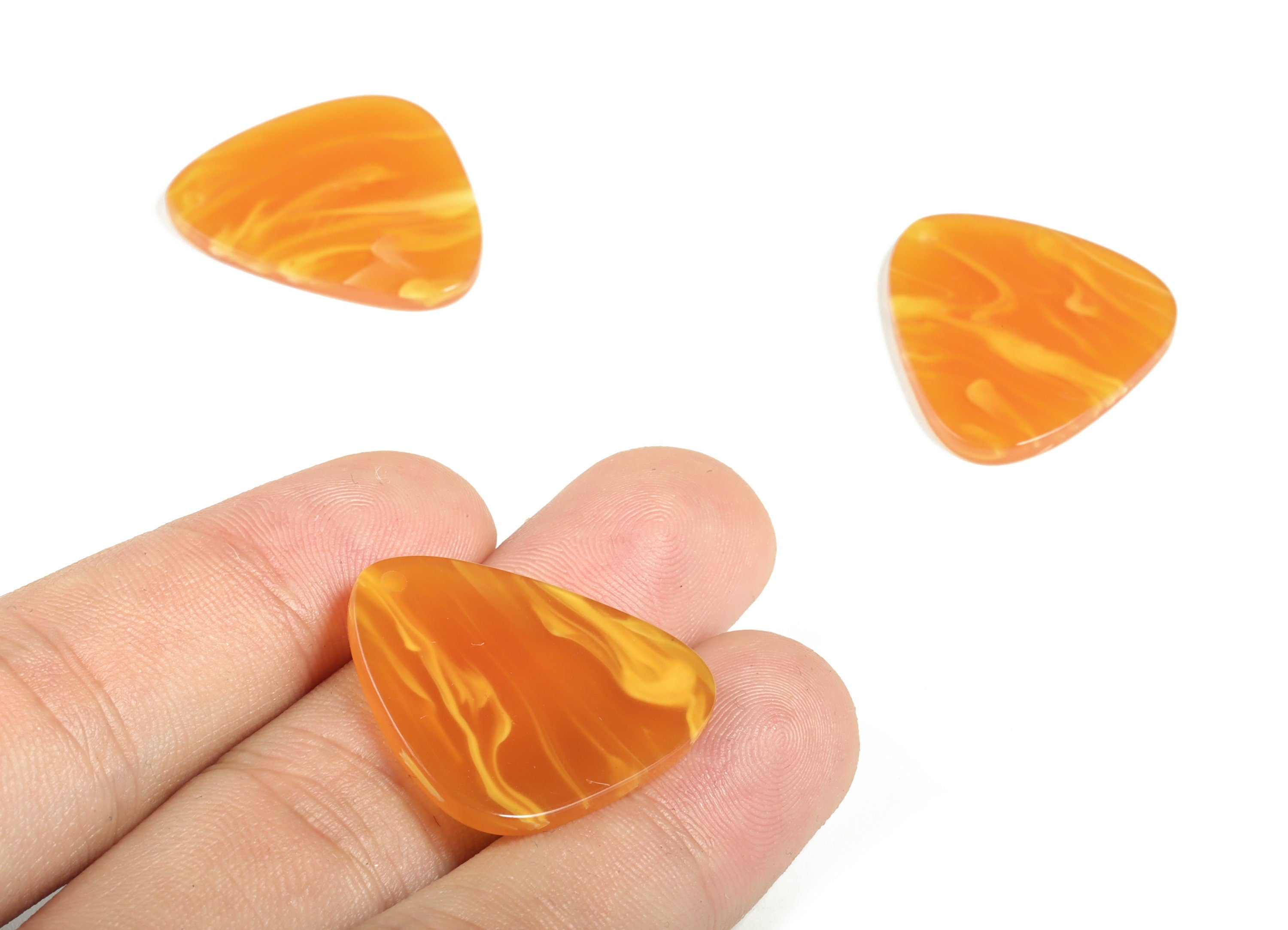 Acetate Geometric Earring Charm - Geometric Pendant - Earring Findings - Jewelry Supplies - Color Code: A563 - 27.35x26x1.6mm - AC1259-A563 - DOMEDBAZAAR