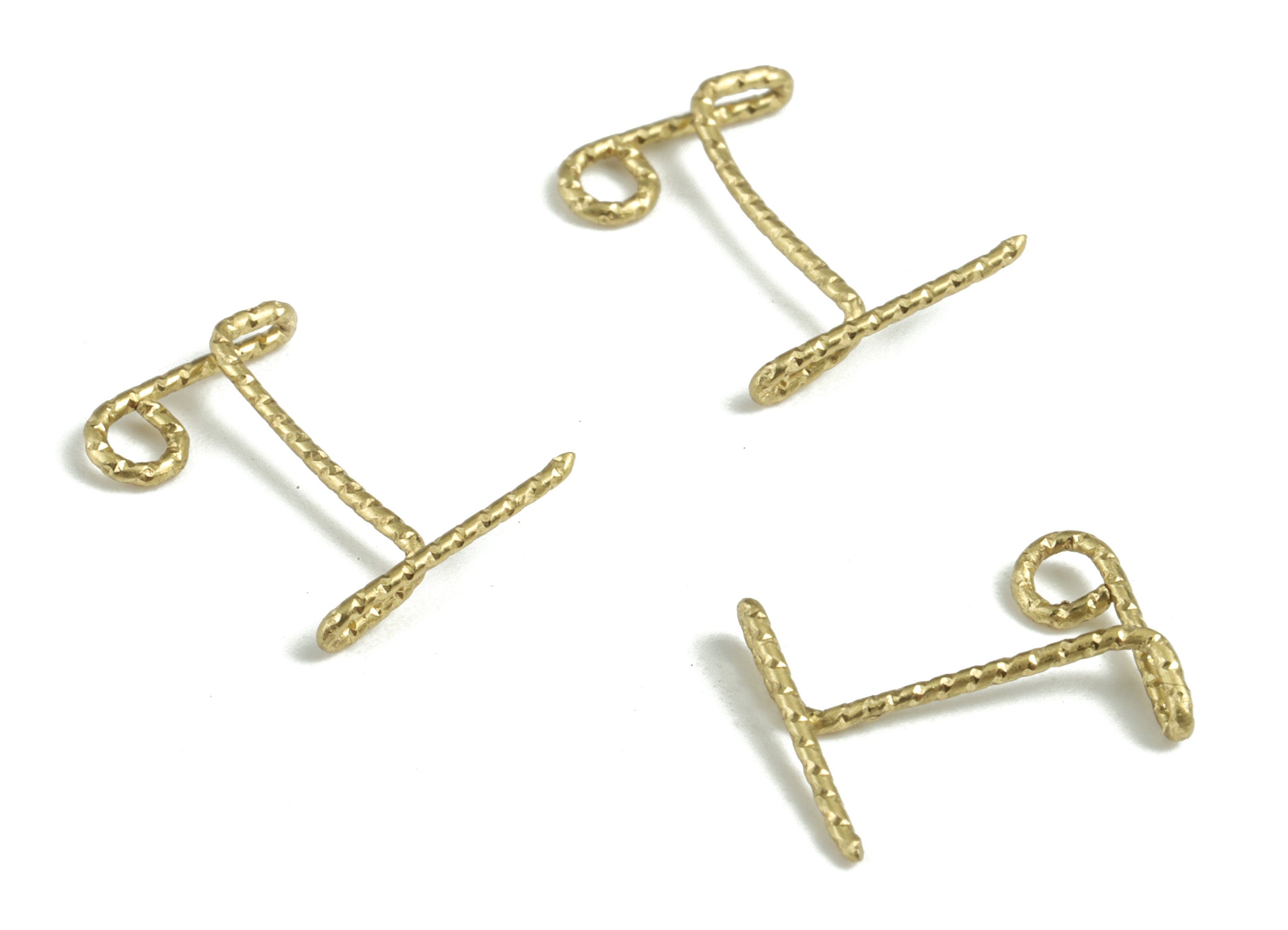 Brass I letter Pendant - Raw Brass Wave Letter I Charms - Brass Wire - Jewelry Making Supplies - 11.78x9.7x0.54mm - PP3639I - DOMEDBAZAAR