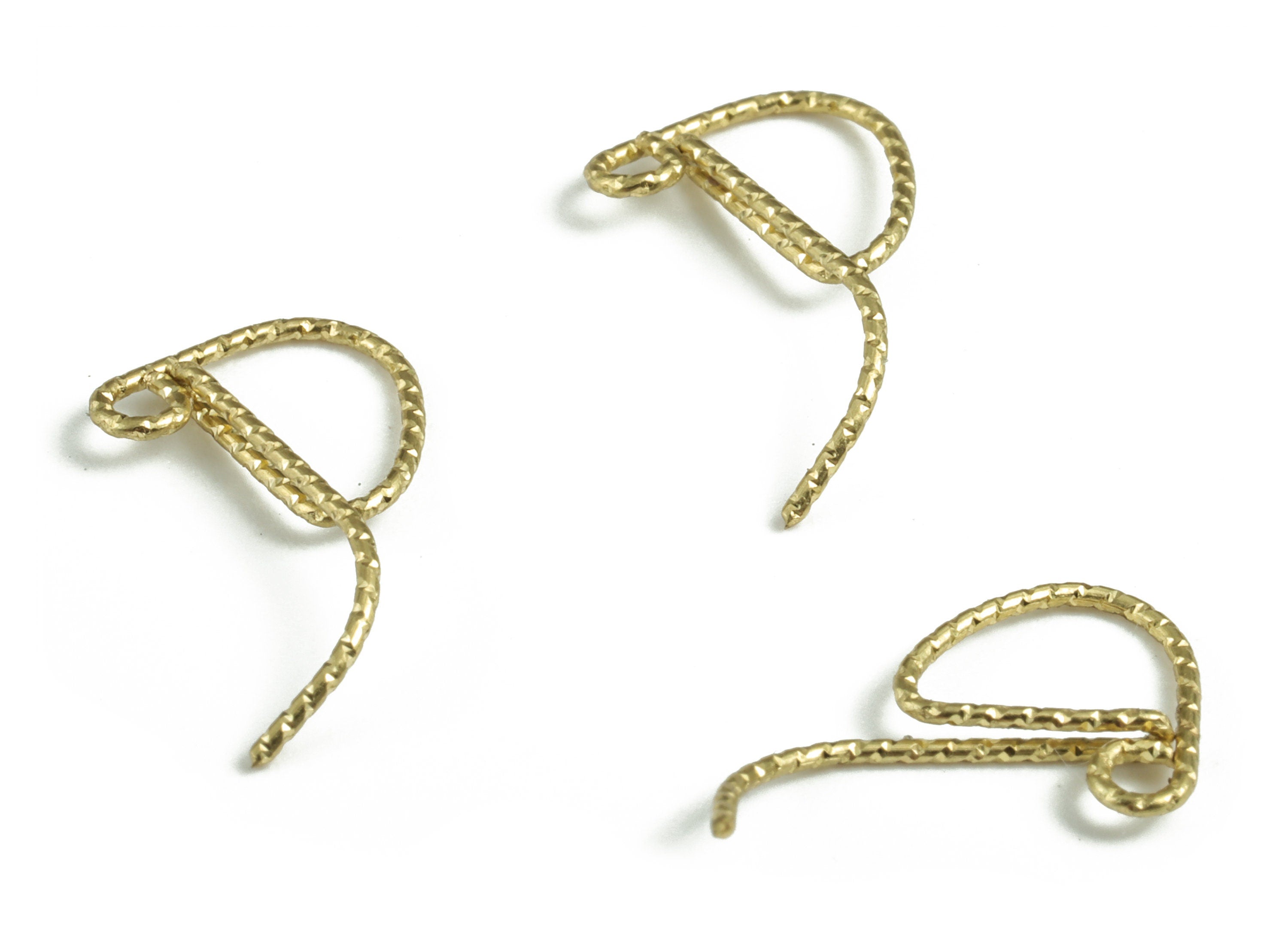 Brass P Letter Pendant - Raw Brass Wave Letter P Charms - Brass Wire - Jewelry Making Supplies - 14.62x9.76x0.62mm - PP3639P - DOMEDBAZAAR