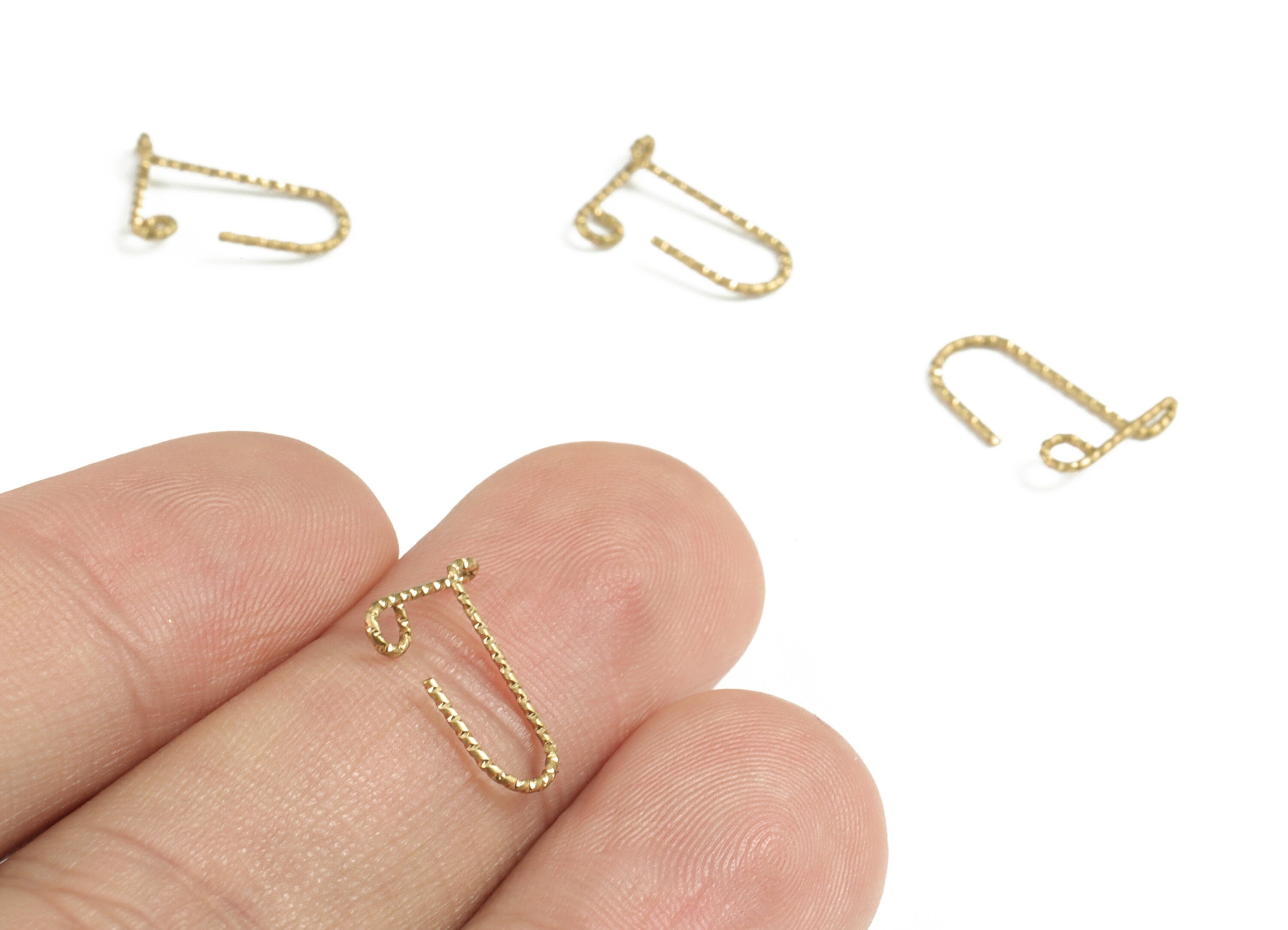 Brass J Letter Pendant - Raw Brass Wave Letter J Charms - Brass Wire - Jewelry Making Supplies - 12.75x9.73x0.56mm - PP3639J - DOMEDBAZAAR
