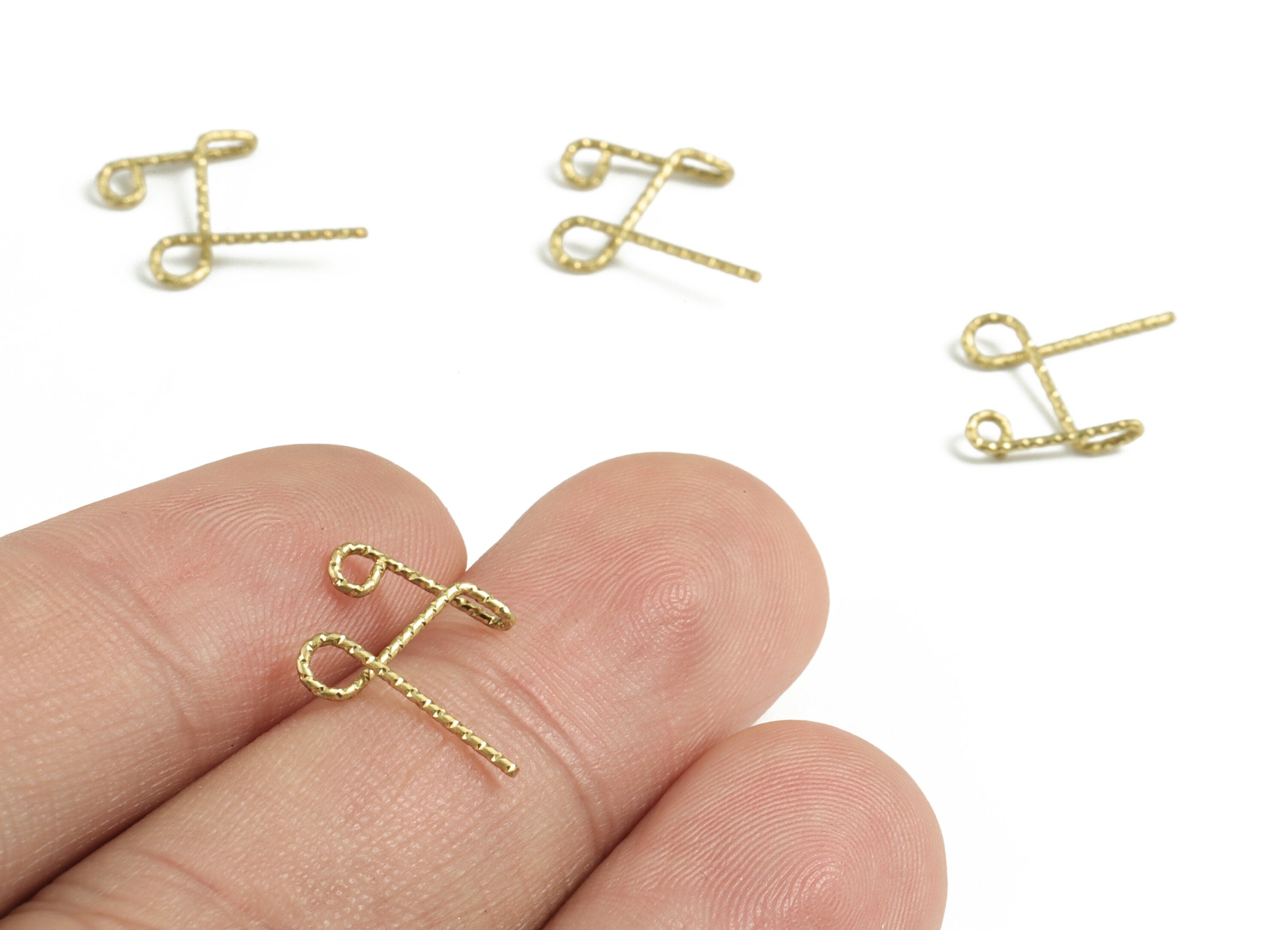 Brass Z Letter Pendant - Raw Brass Wave Letter Z Charms - Brass Wire - Jewelry Making Supplies - 13.01x9.7x0.58mm - PP3639Z - DOMEDBAZAAR
