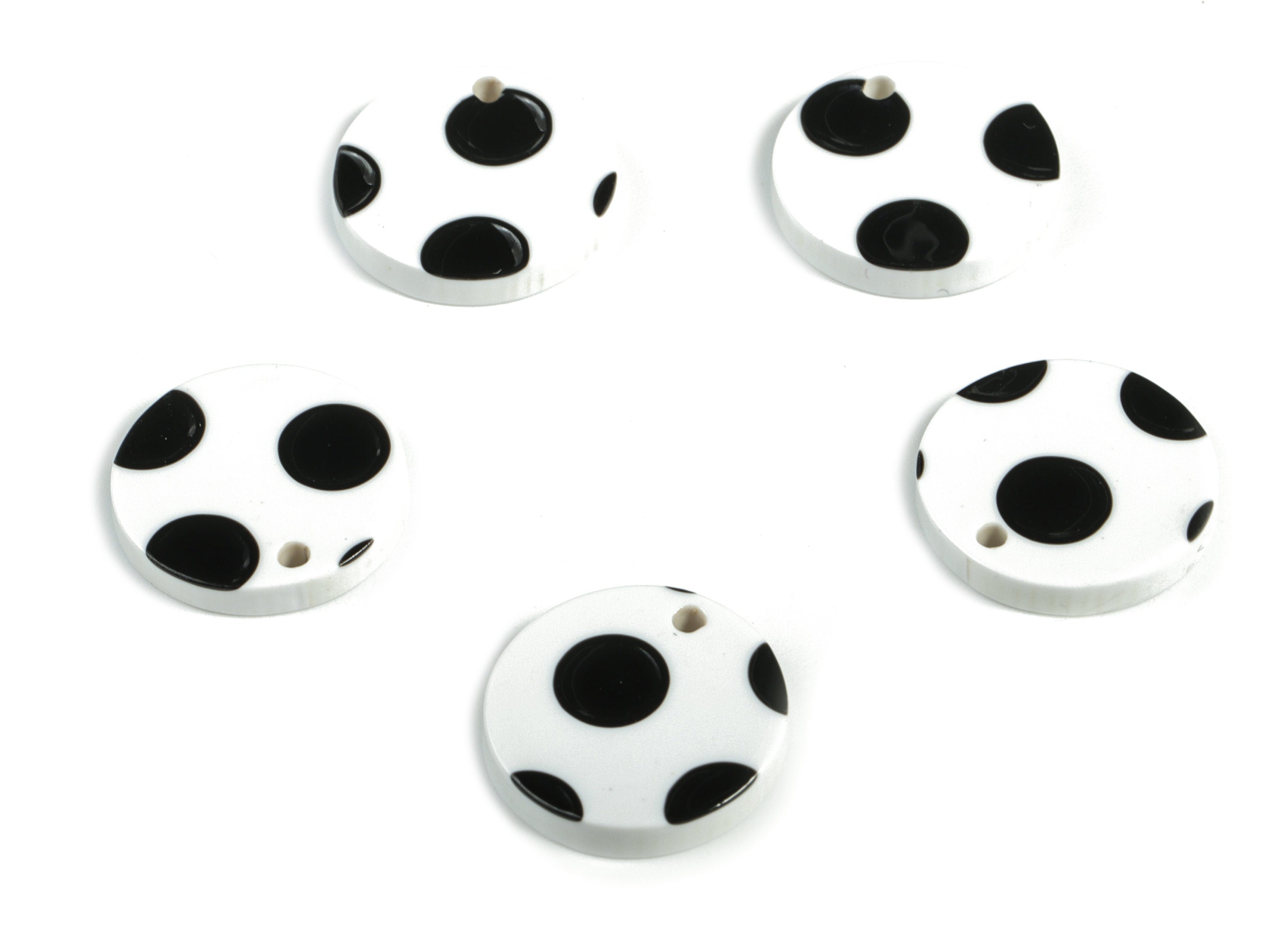 Acrylic Coin Charms - Round Earrings and Pendant - Earring Findings - Jewelry Supplys - Color Code:A277 - 15.7x15.7x2.5mm - AC1675-A277 - DOMEDBAZAAR