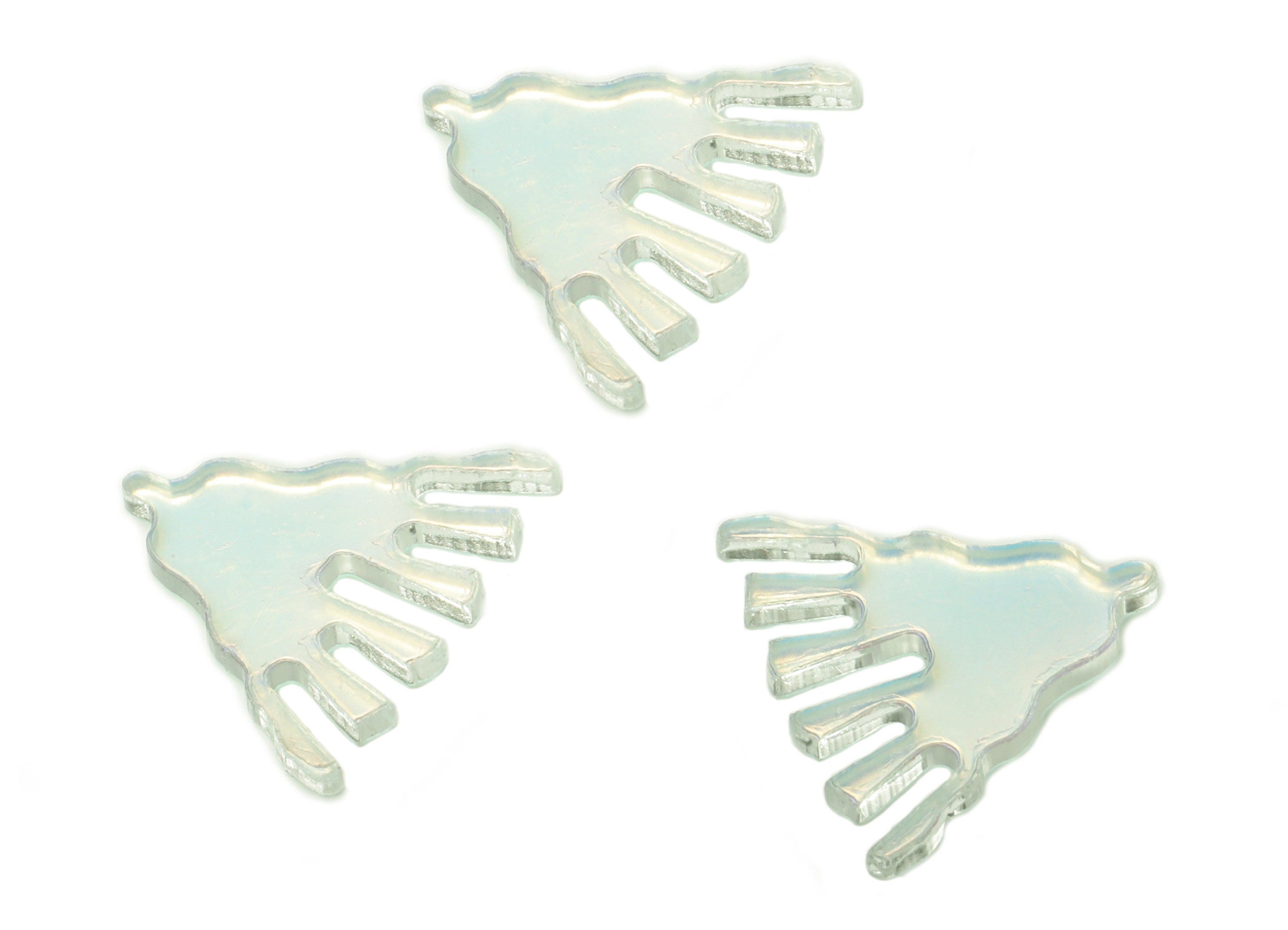 Colorful Acrylic Palm Earring Charms - Acrylic Palm Pendant - Jewelry Making Supplies - Color Code:A575 - 20.26x18.28x1.7mm - AC2234-A575 - DOMEDBAZAAR