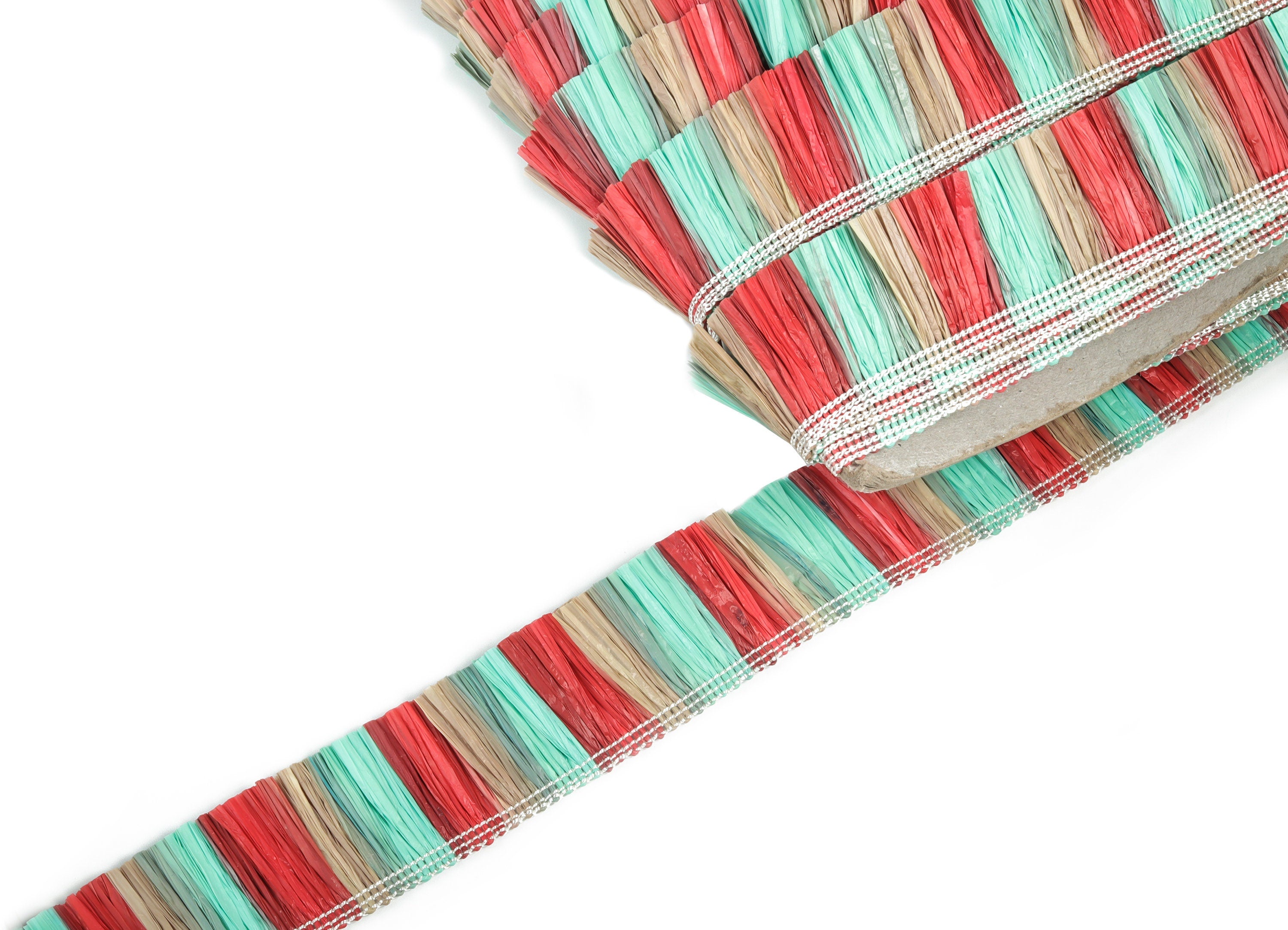 Raffia Tassels Strip - Natural Raffia Grass - Raffia Tassels Skirt - Jewelry Accessories - Earring Findings - 28x1.1mm - RS1066 - DOMEDBAZAAR