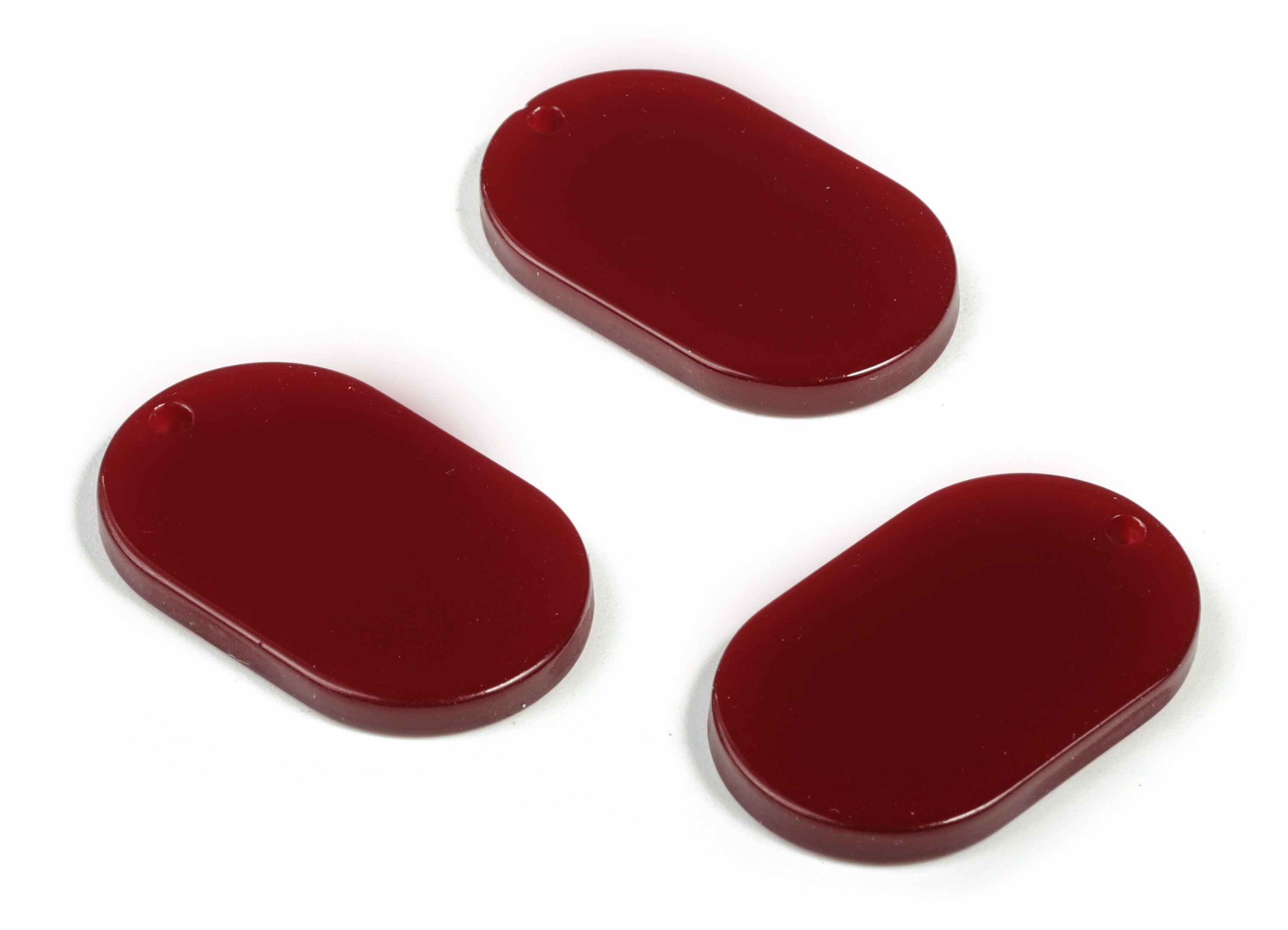 Acrylic Oval Earring Charms - Oval Shaped Pendant - Earring Findings - Jewelry Supplies - Color Code: A79 - 26x13.7x2.53mm - AC1158B - DOMEDBAZAAR