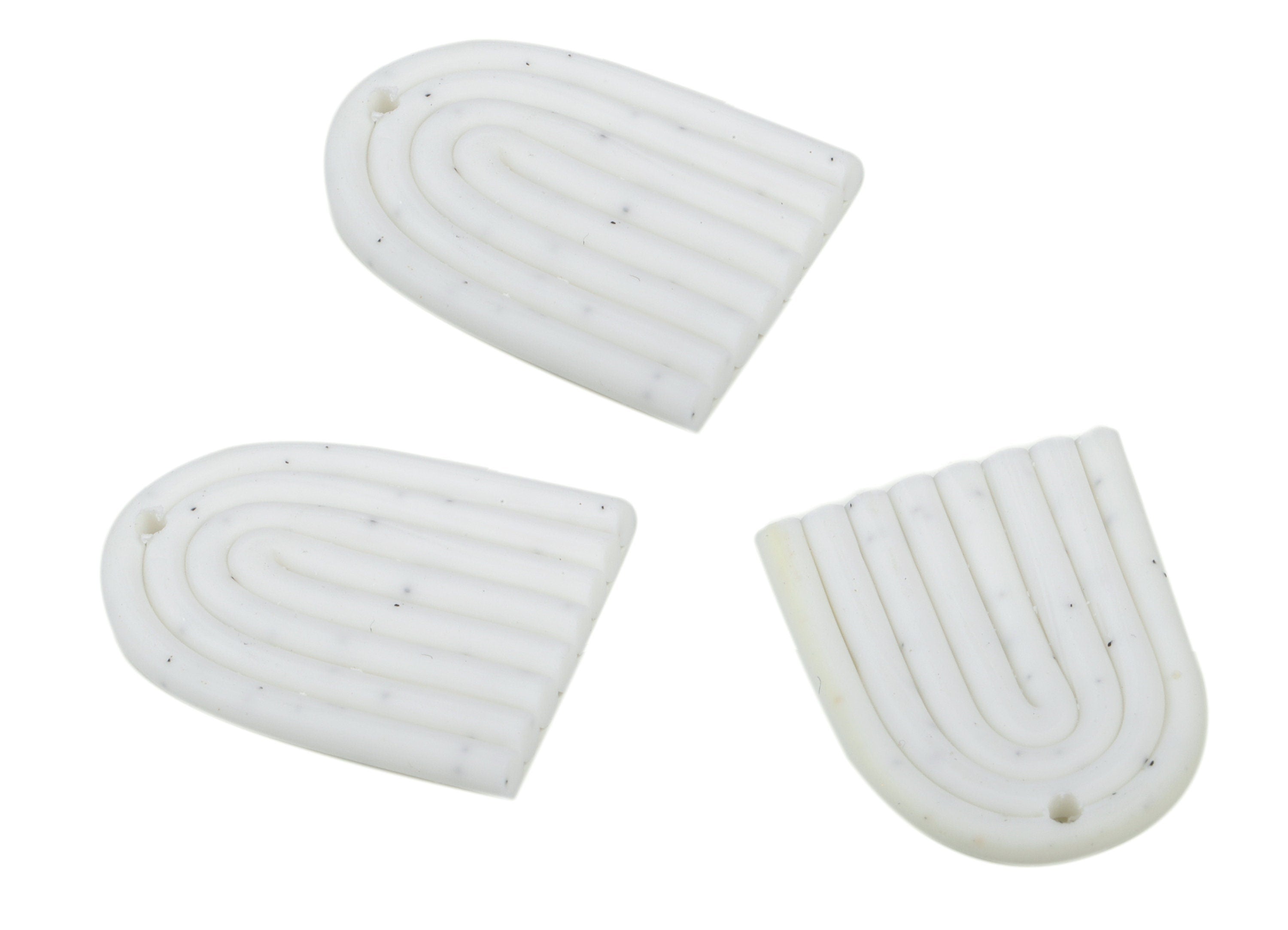 PolymerClay Rainbow Earring Charms - PolymerClay Rainbow Pandant - Earring Findings - Jewelry Handmade - 27.47x20.98x2.78mm - PC2252A - DOMEDBAZAAR