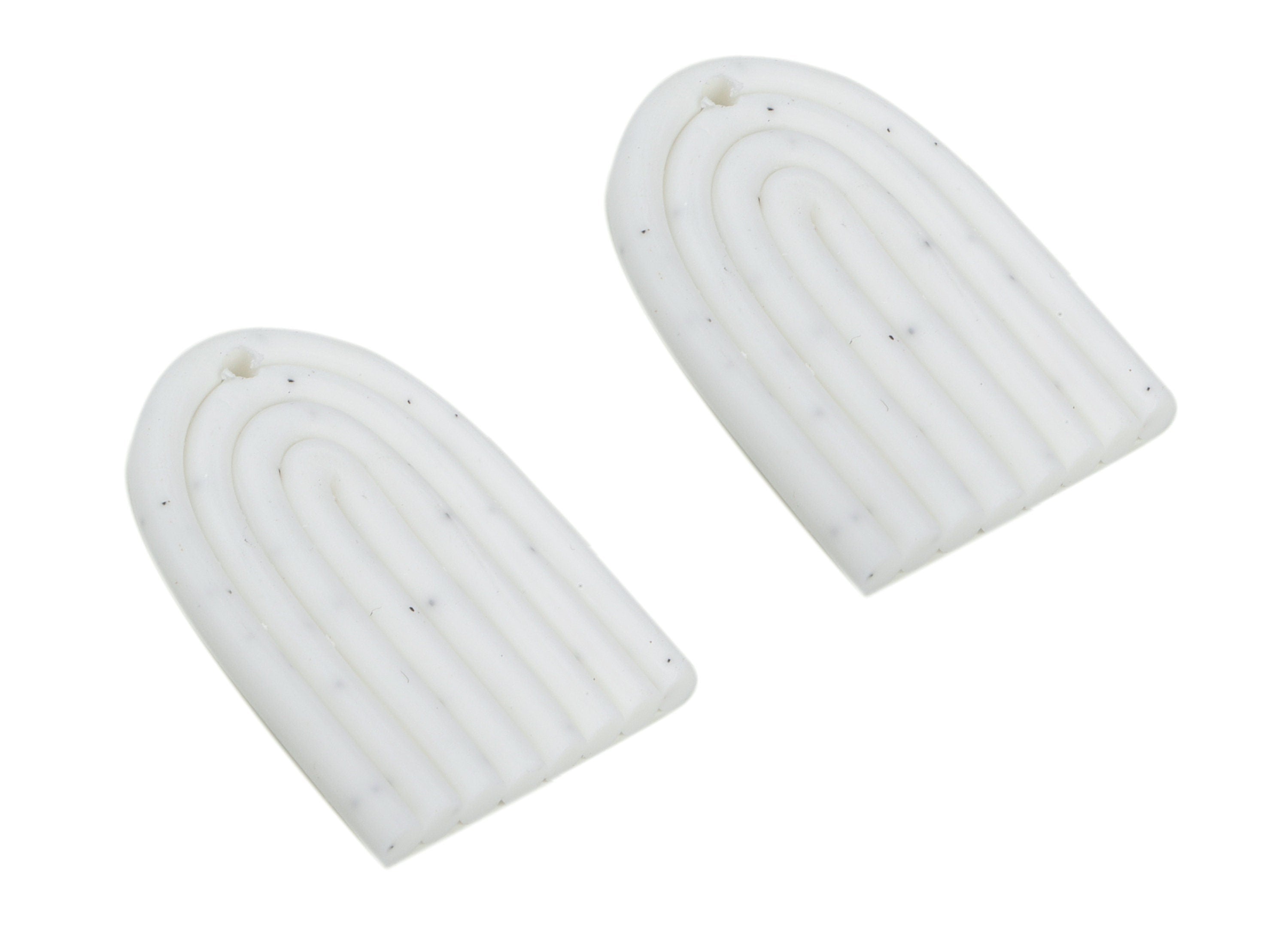 PolymerClay Rainbow Earring Charms - PolymerClay Rainbow Pandant - Earring Findings - Jewelry Handmade - 27.47x20.98x2.78mm - PC2252A - DOMEDBAZAAR