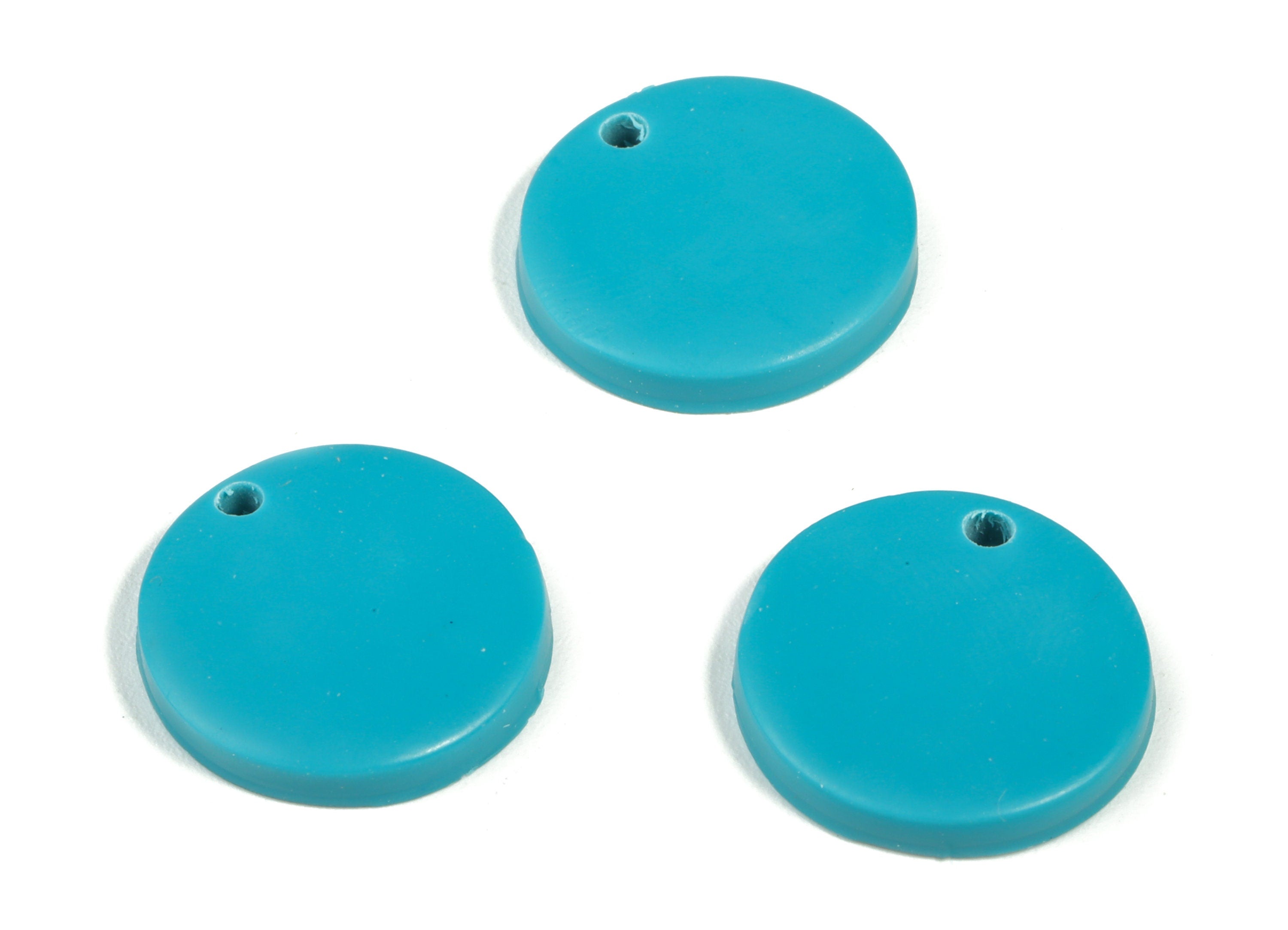 PolymerClay Round Earring Charms - PolymerClay Circle Pandant - Earring Findings - Jewelry Handmade - 18.03x17.44x2.75mm - PC2297B - DOMEDBAZAAR