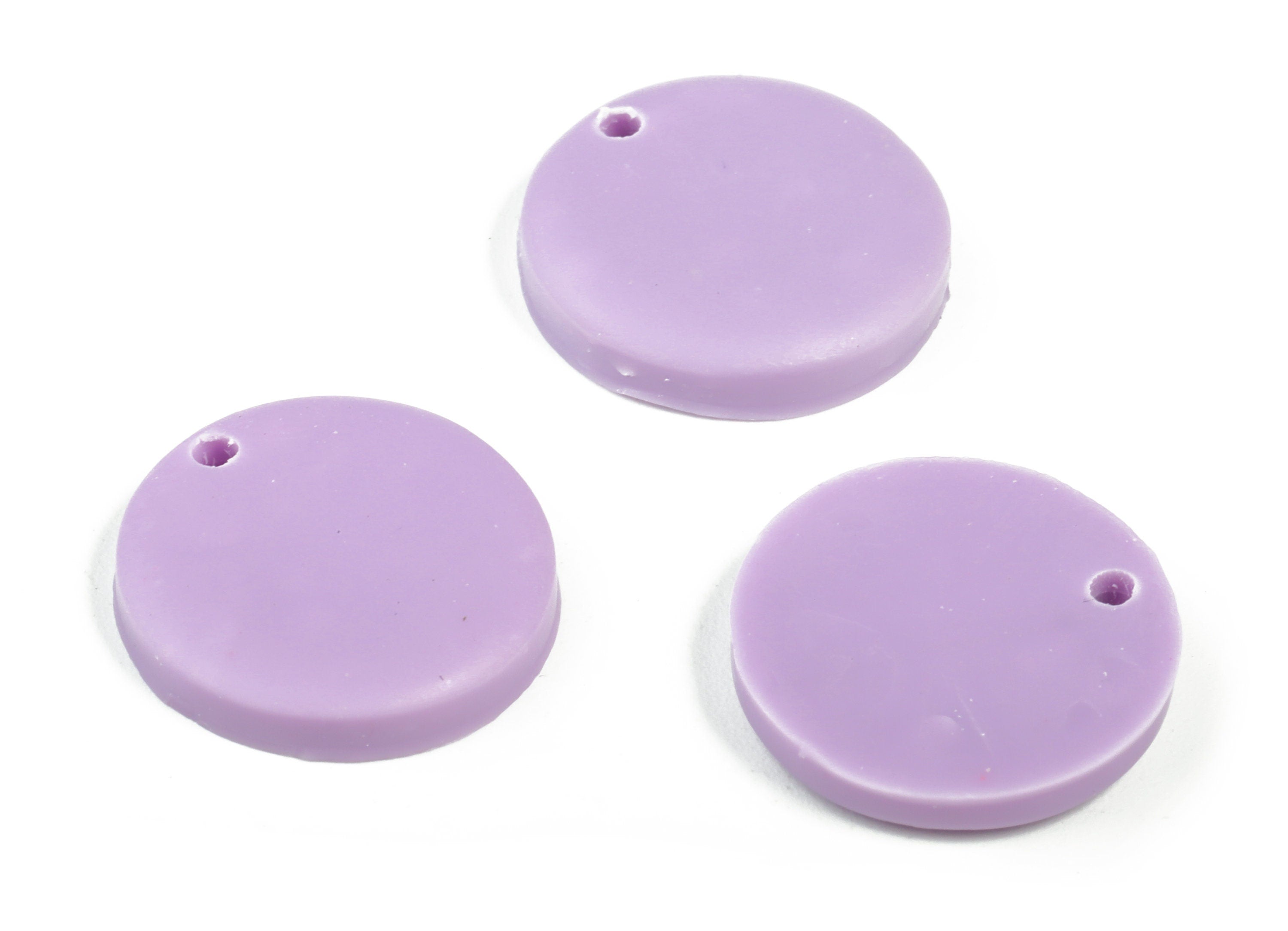 PolymerClay Round Earring Charms - PolymerClay Circle Pandant - Earring Findings - Jewelry Handmade - 17.79x17.56x2.47mm- PC2297D - DOMEDBAZAAR