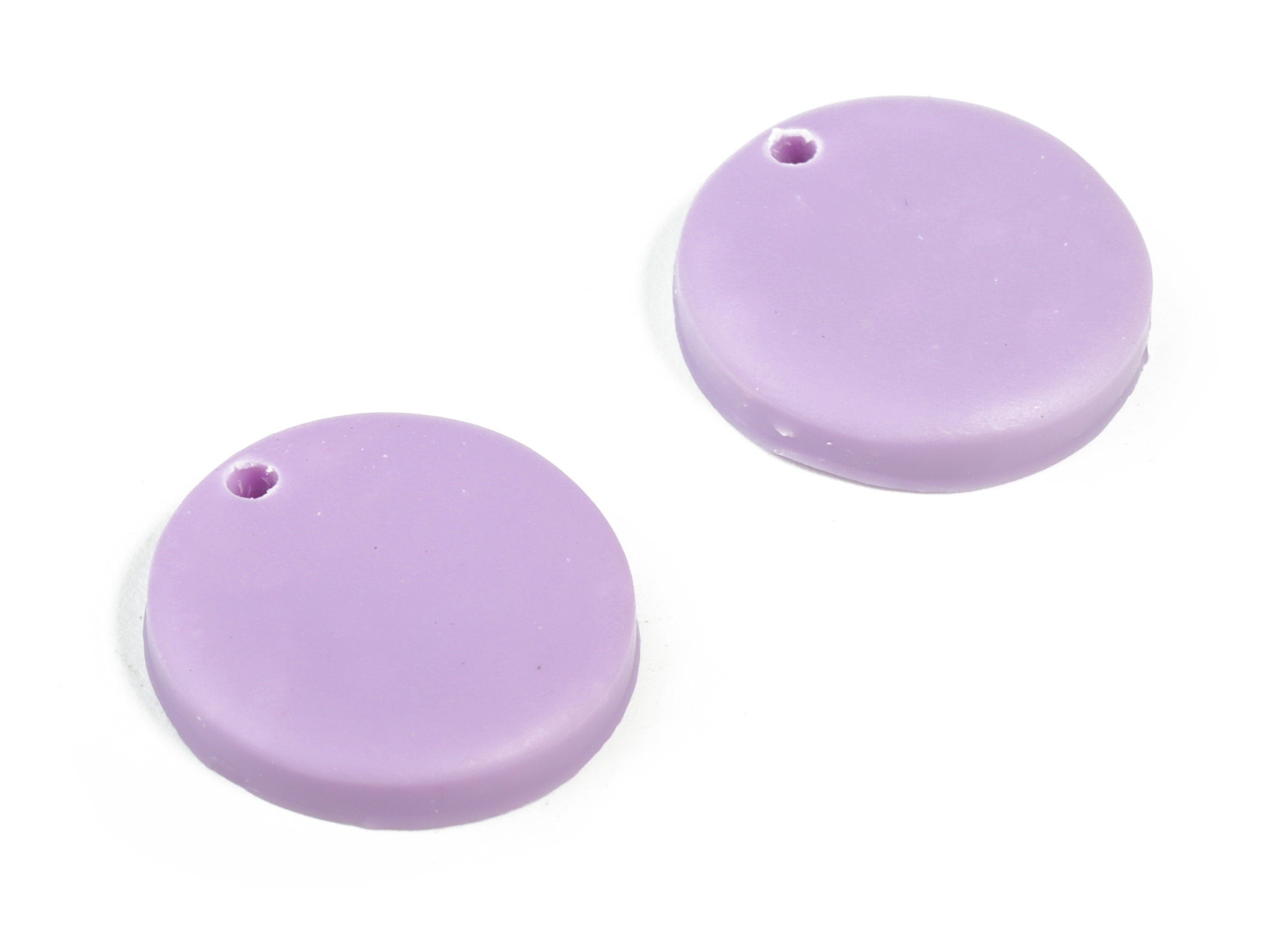 PolymerClay Round Earring Charms - PolymerClay Circle Pandant - Earring Findings - Jewelry Handmade - 17.79x17.56x2.47mm- PC2297D - DOMEDBAZAAR