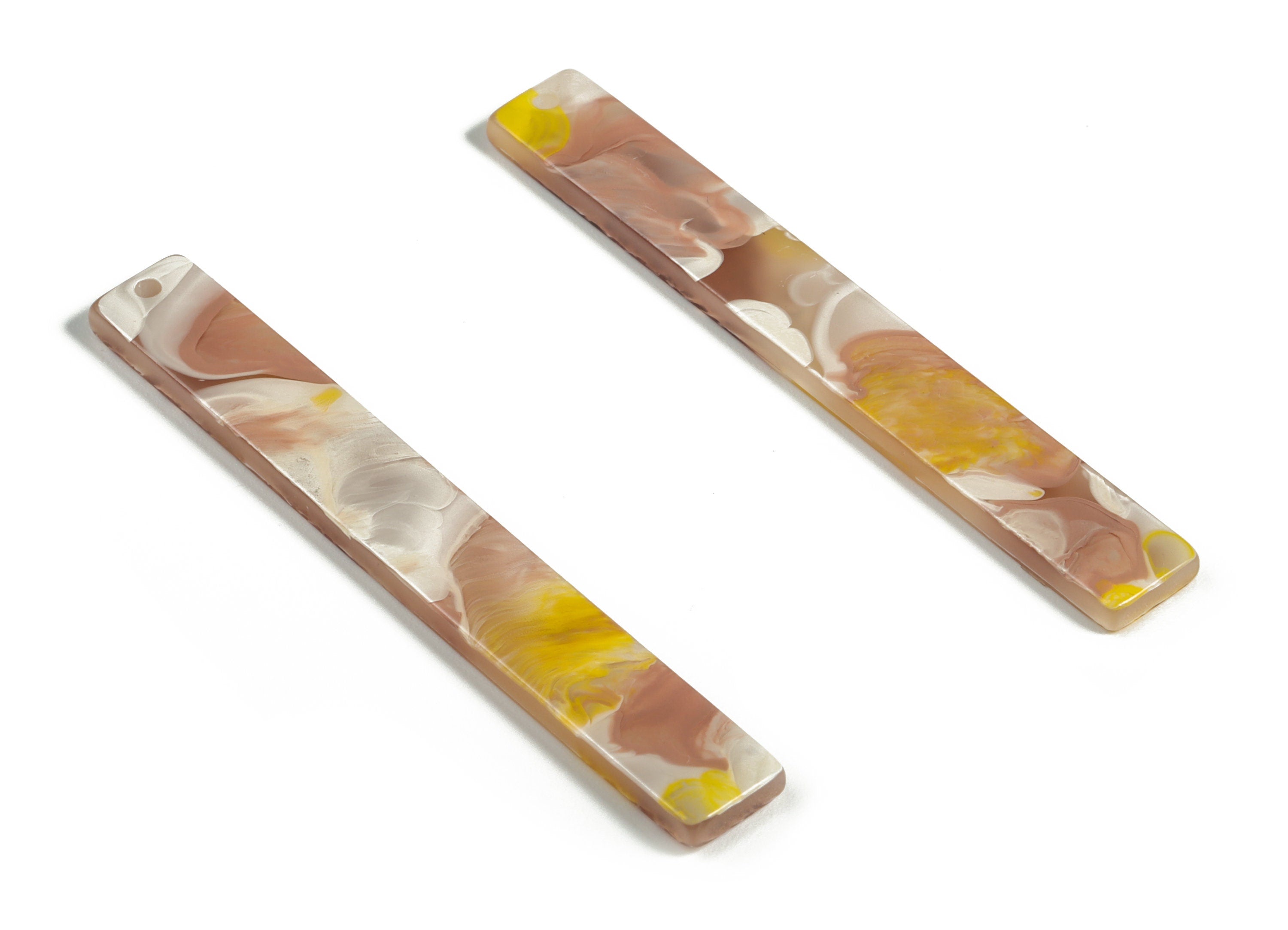 Acrylic Long Stick Charms - Acrylic Bar Pendant - Earring Findings - Jewelry Supplies - Color Code: A583 - 59.88x7.83x2.63mm - AC1049-A583 - DOMEDBAZAAR