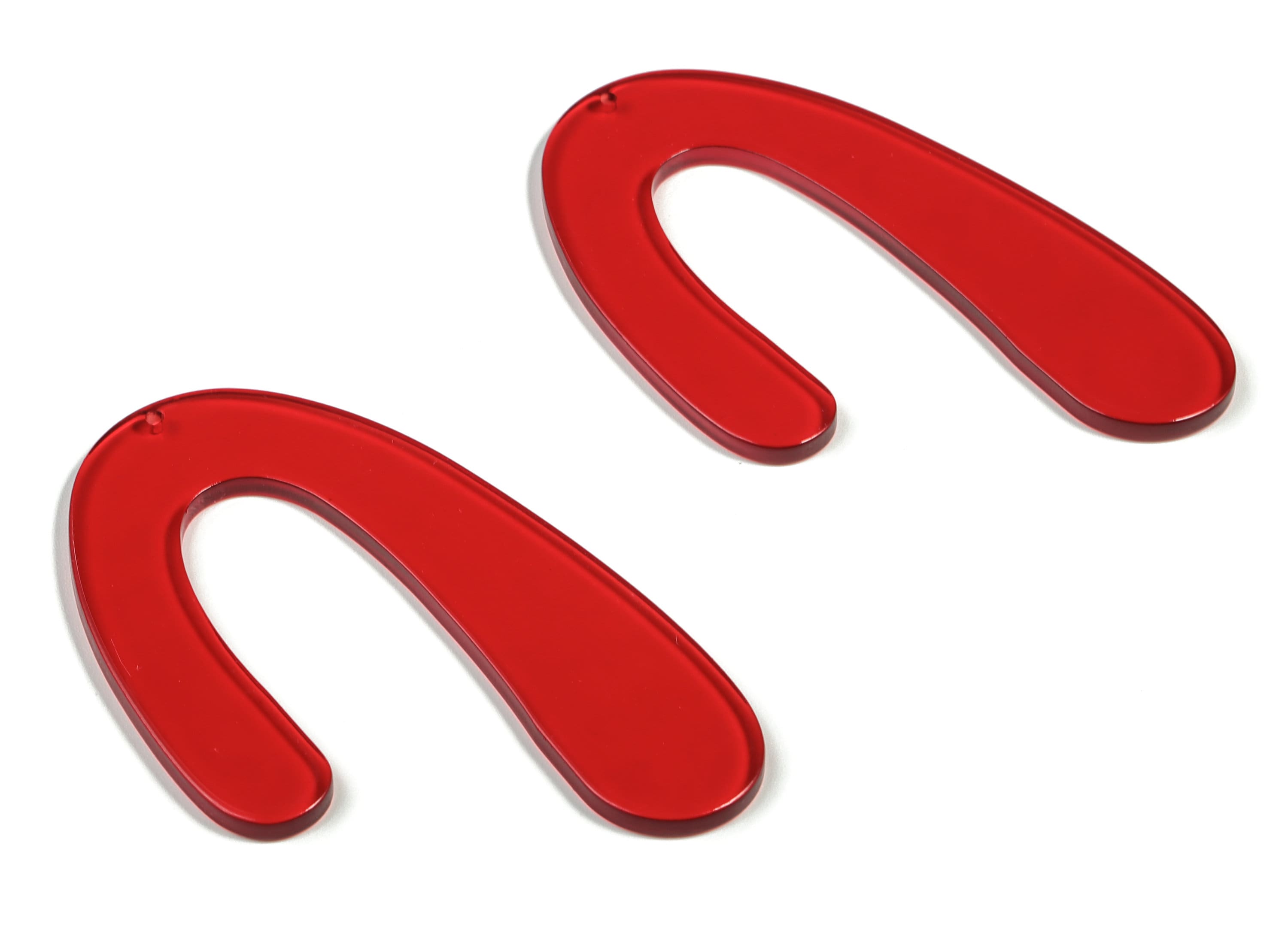 Acrylic U Earring Charms - Acrylic U Pendant - Earring Finding - Jewelry Making Supplies - Color Code: A67 - 82.7x50.02x2.95mm - AC2209-A67 - DOMEDBAZAAR