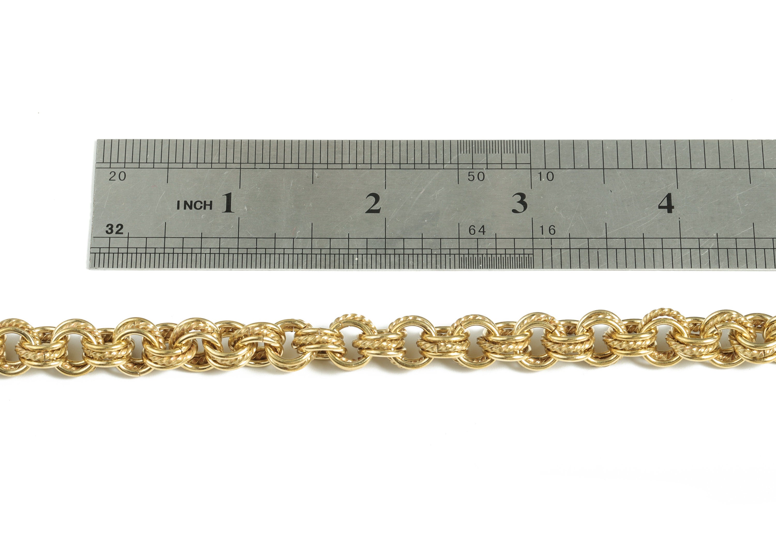 Oval Rolo Cable Chain - Raw Brass Textured Oval Cable Chain - Openlink Round Chain - For Necklace Bracelet 0.36"x0.36"x0.15" CC1185 - DOMEDBAZAAR