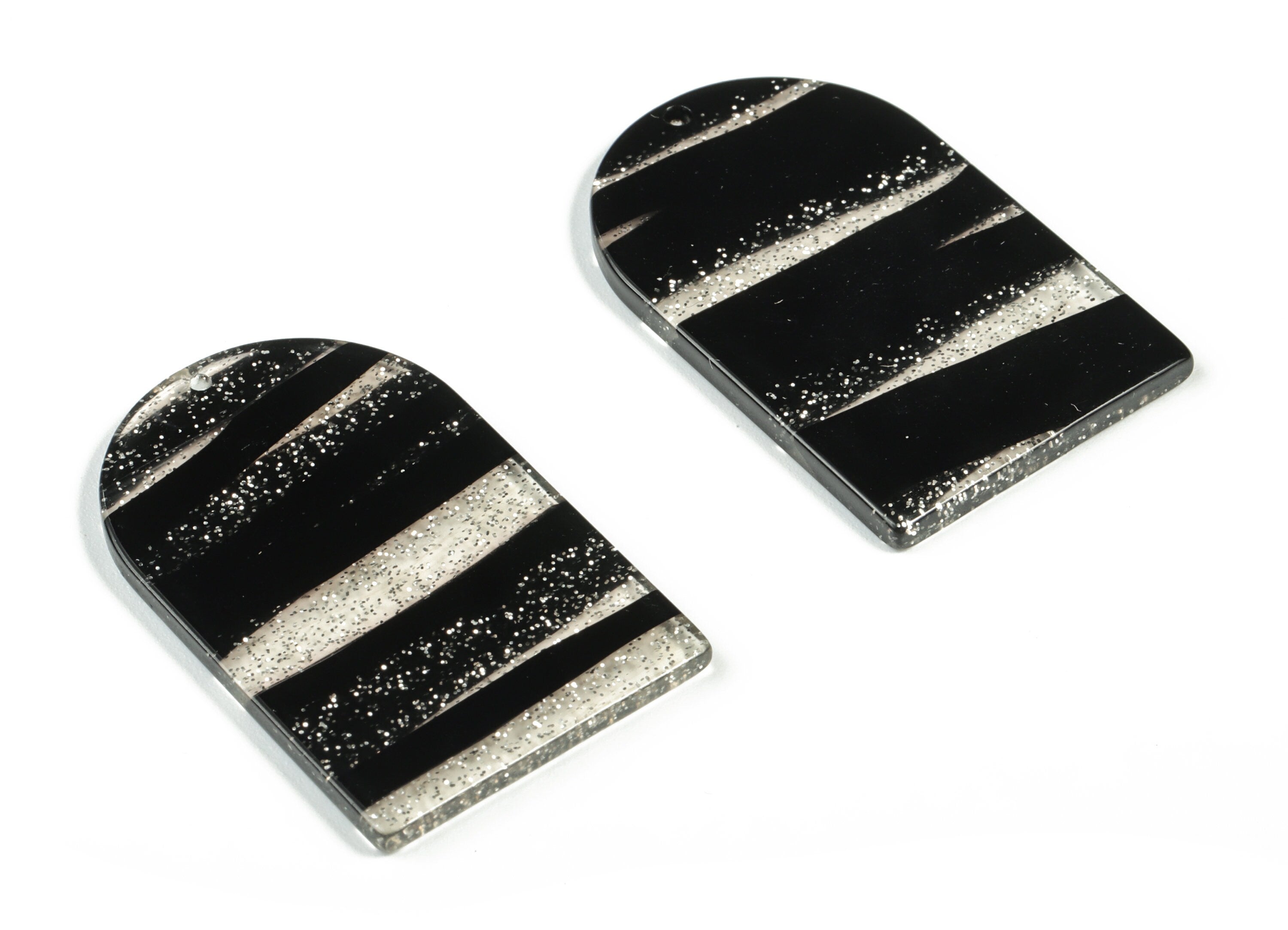 Acrylic D Earring Charms - Acrylic D Pendant - Earring Finding - Jewelry Making Supplies- Color Code:A567 - 40.01x25.74x2.54mm - AC2229-A567 - DOMEDBAZAAR