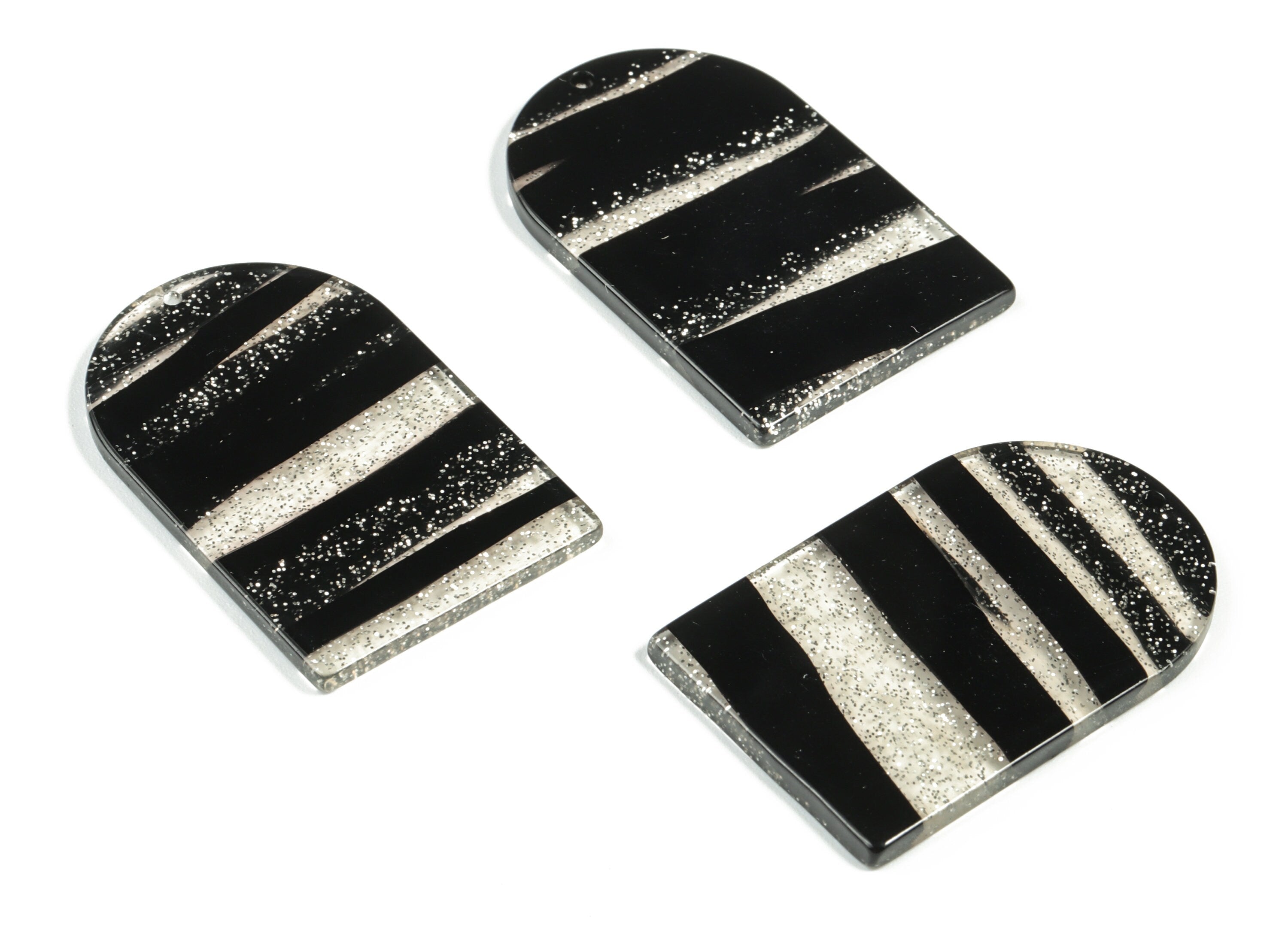 Acrylic D Earring Charms - Acrylic D Pendant - Earring Finding - Jewelry Making Supplies- Color Code:A567 - 40.01x25.74x2.54mm - AC2229-A567 - DOMEDBAZAAR