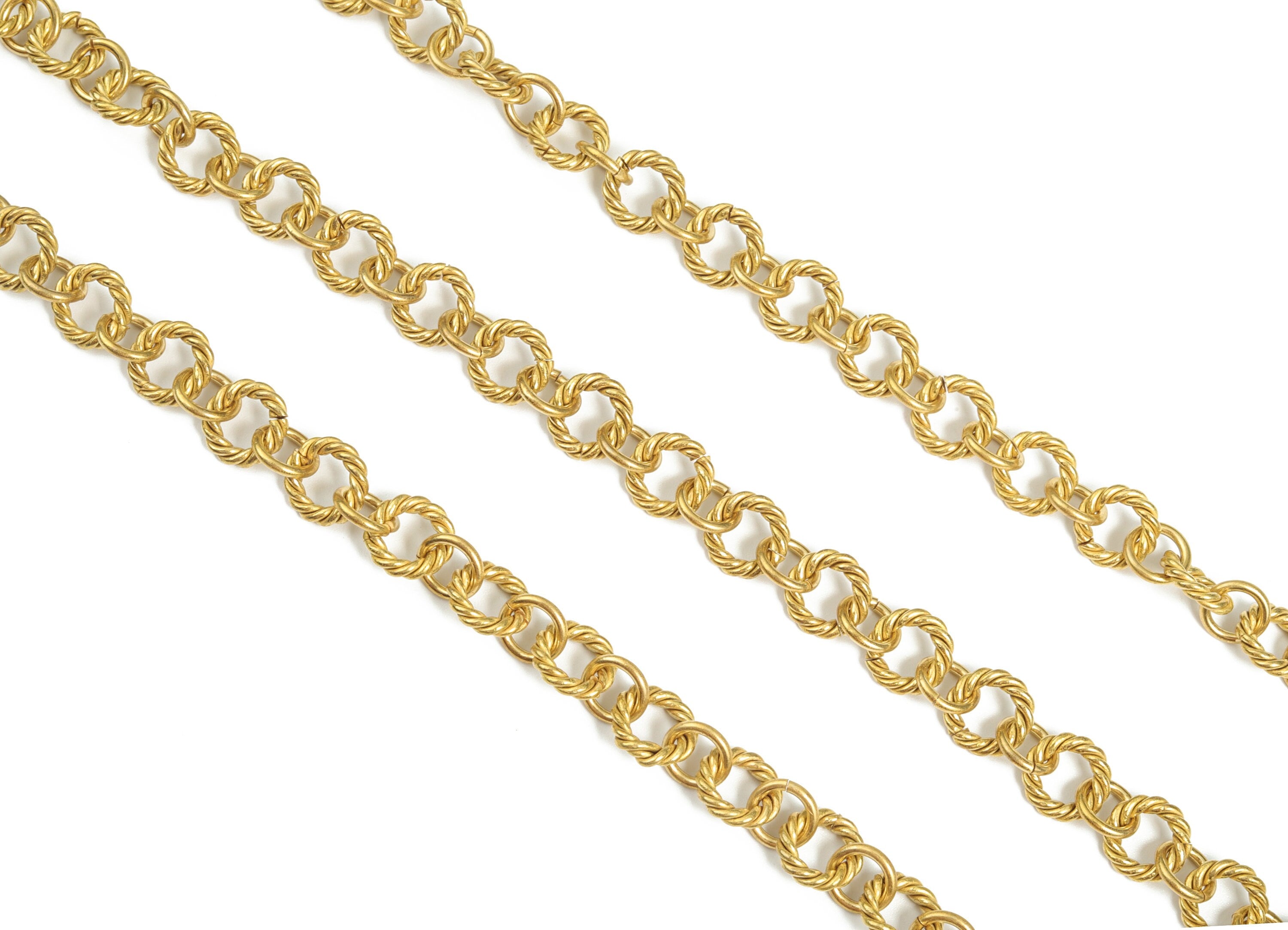 Round Rolo Cable Chain - Raw Brass Textured Round Cable Chain - Round Openlink Chain - For Necklace Bracelet 0.45"x0.45"x0.10" CC1194 - DOMEDBAZAAR