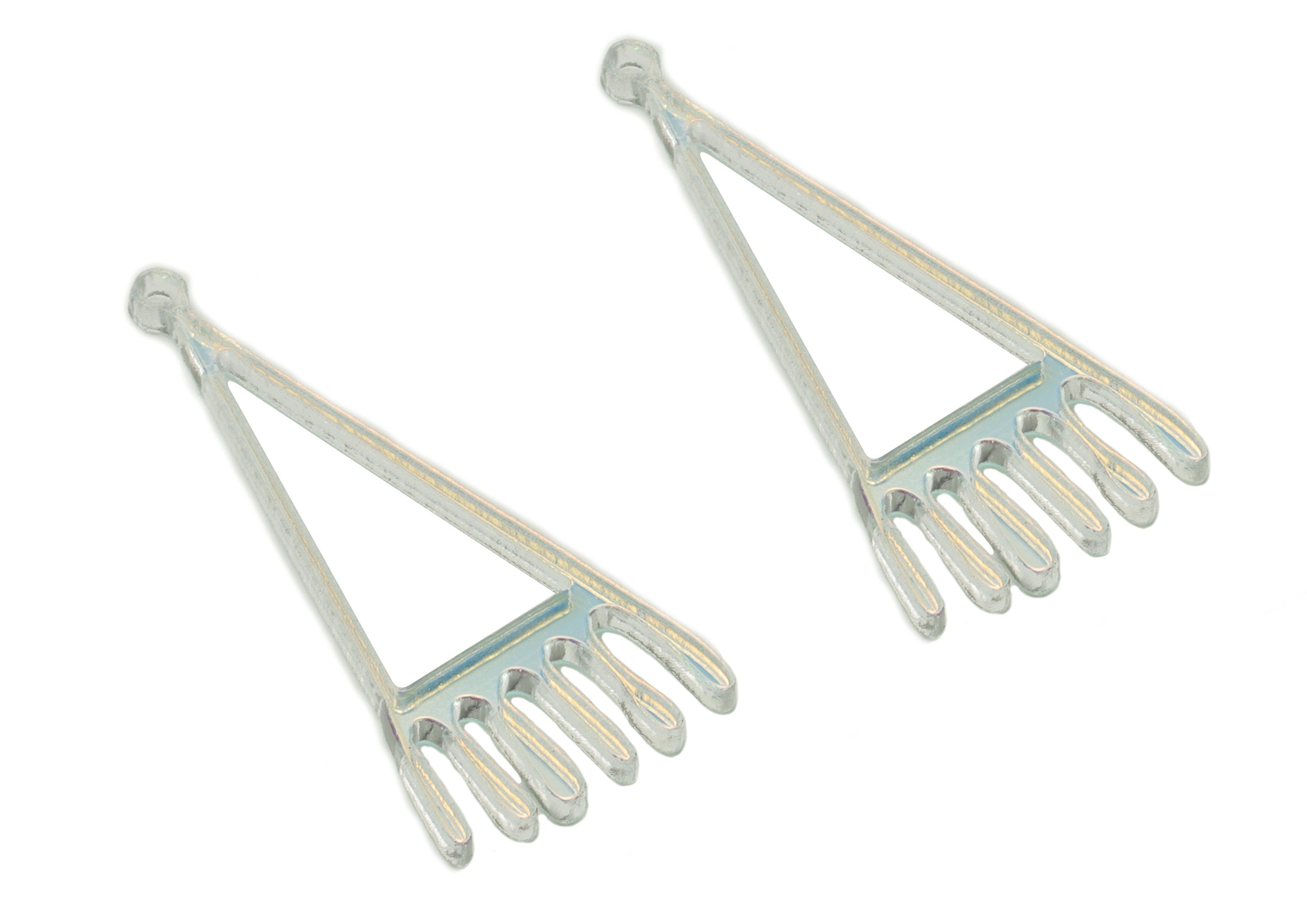 Colorful Acrylic Triangle Earring Charms - Acrylic Triangle Pendant - Jewelry Supplies - Color Code:A575 - 35.35x16.02x1.7mm - AC2241-A575 - DOMEDBAZAAR