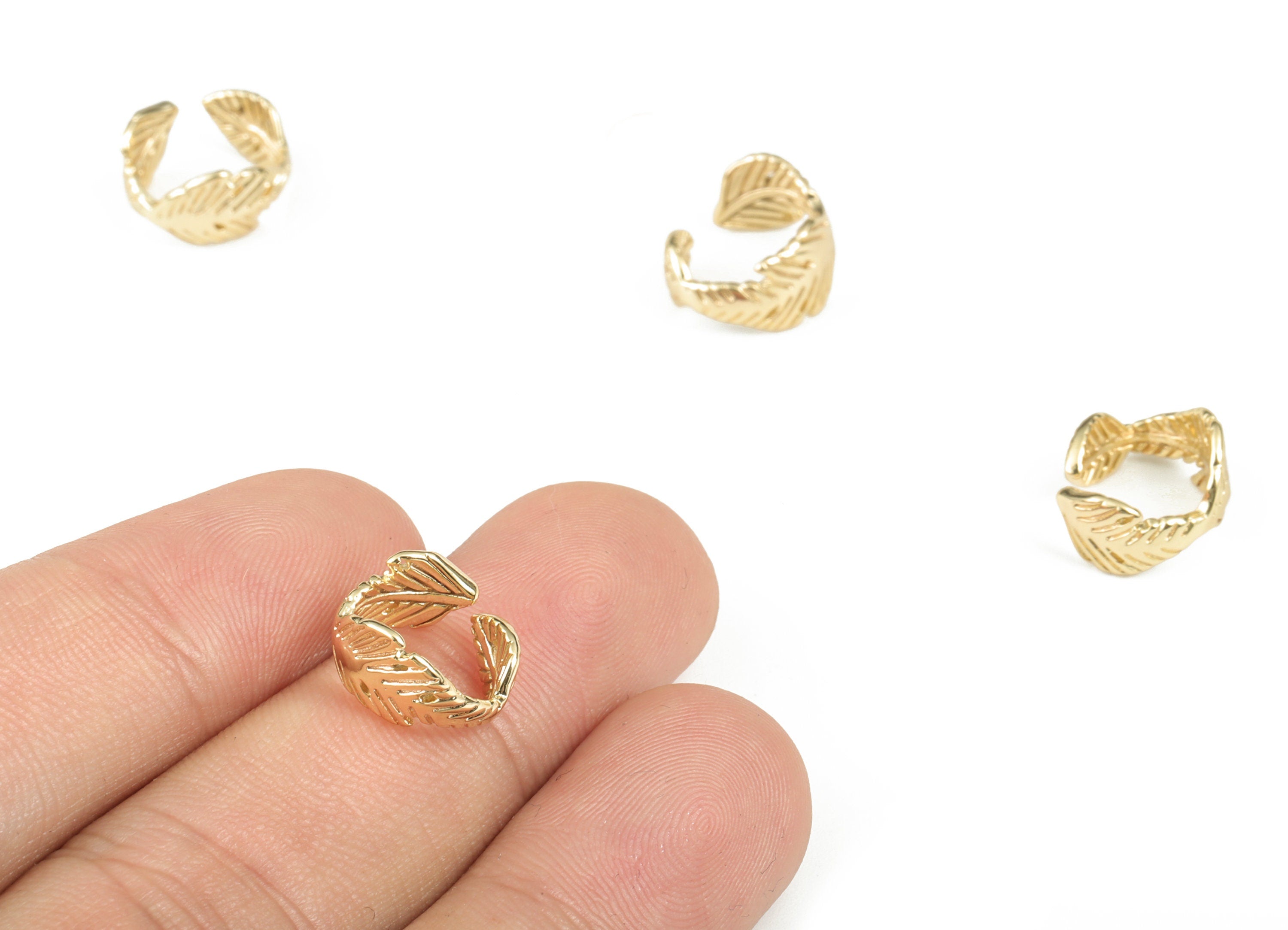 Ear Cuff No Piercing - Earring Cuff - Ear Cuff Earrings - Fake Ear Cuff - Fake Piercing – Jewelry Supplies - 12.27x12.11x1.56mm - RGP2897 - DOMEDBAZAAR